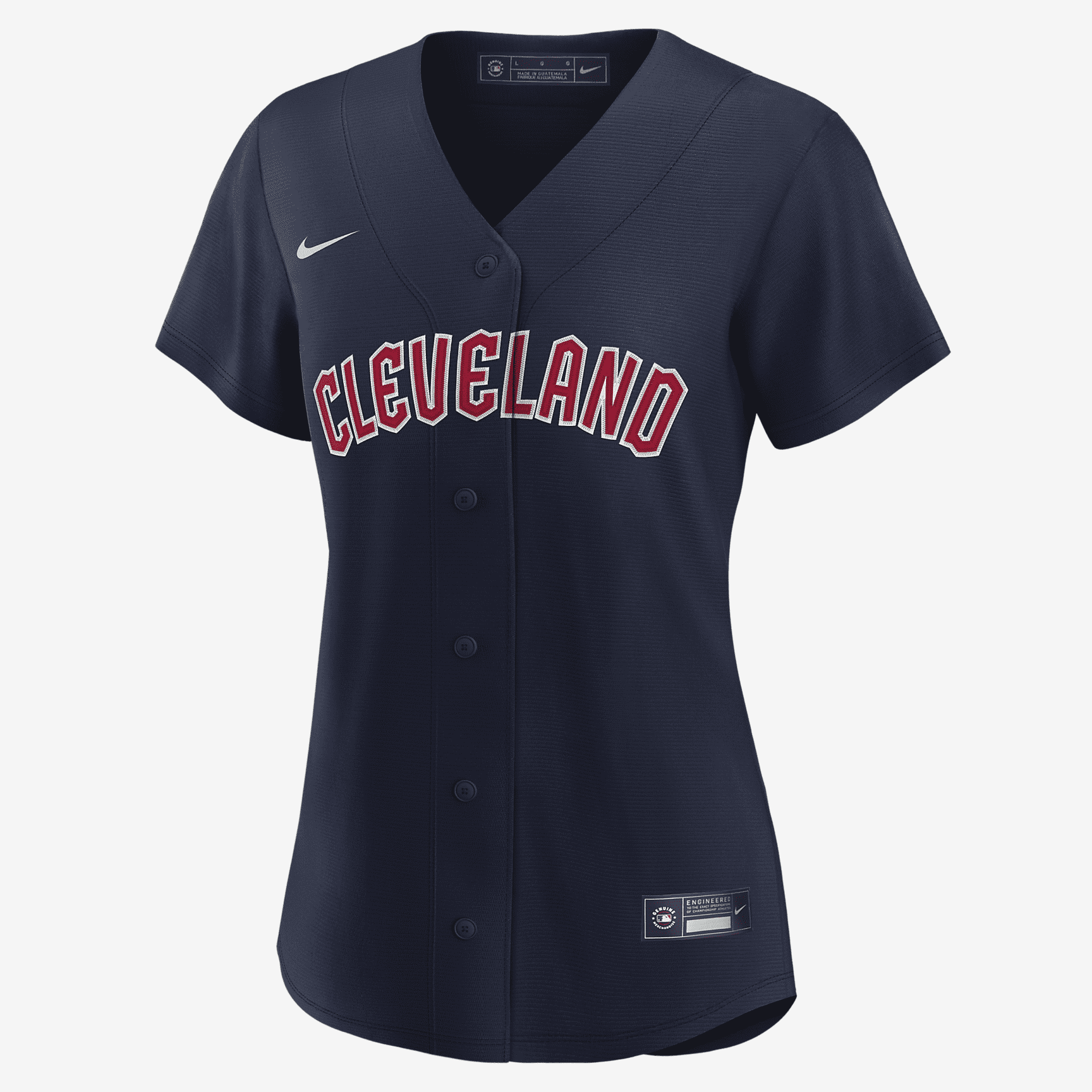 MLB Cleveland Guardians Women's Replica Baseball Jersey - Navy - vstockx