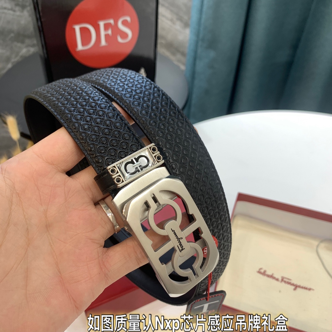 Streetwear Belt Ferragamo 320072 size:3.5cm - vstockx