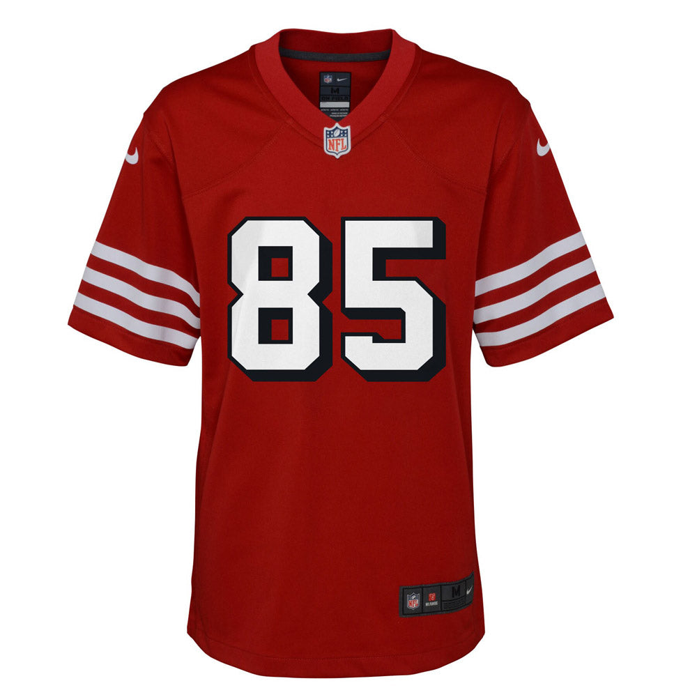 Youth San Francisco 49ers George Kittle Alternate Game Jersey Scarlet - vstockx