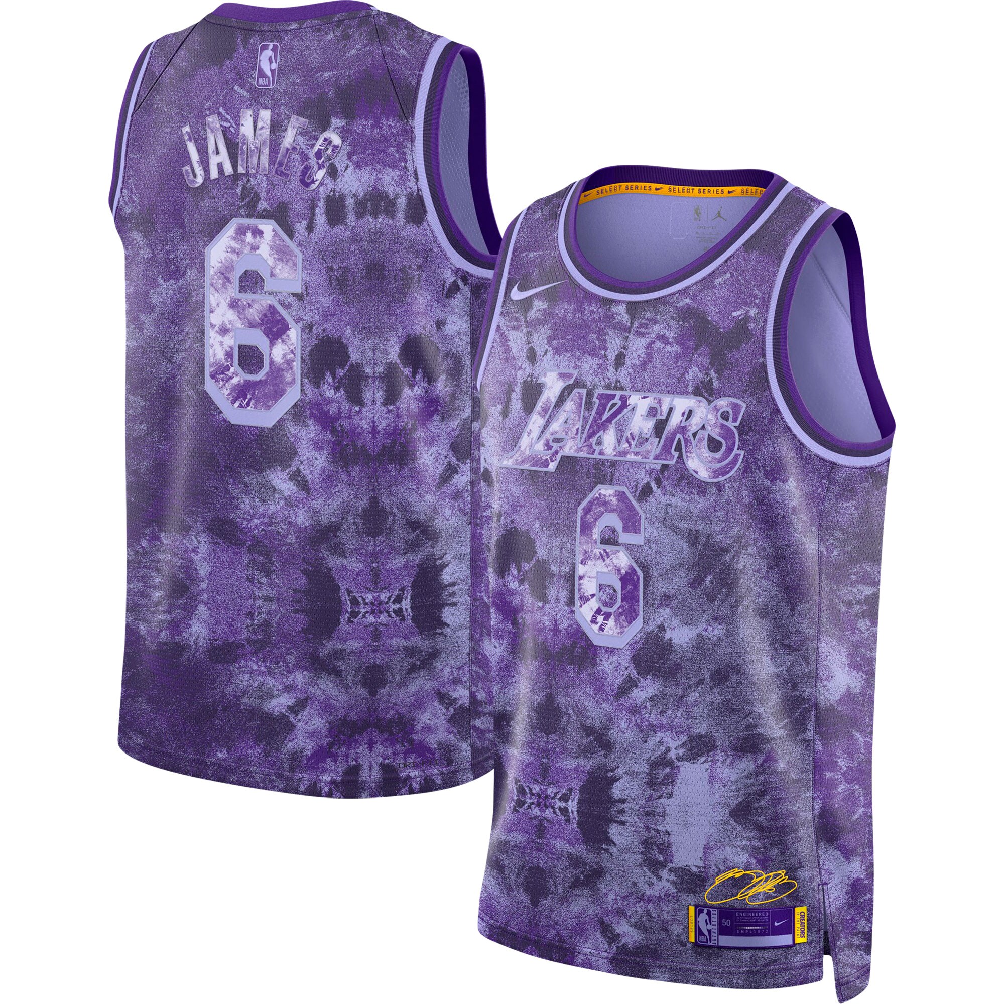 LeBron James Los Angeles Lakers Nike Unisex Select Series Swingman Jersey - Purple - vstockx