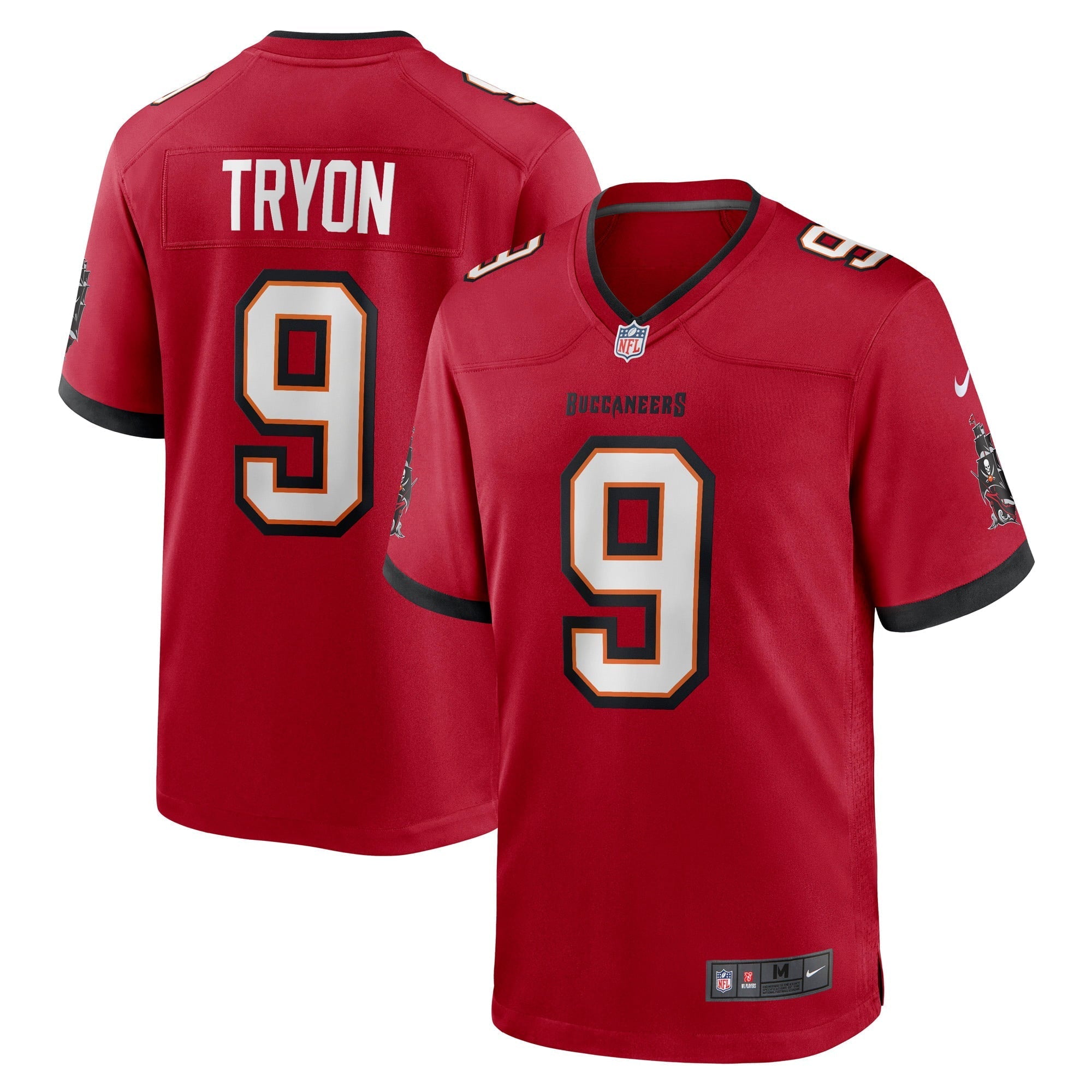 Men's Nike Joe Tryon Red Tampa Bay Buccaneers 2021 NFL Draft First Round Pick No. 32 Game Jersey - vstockx
