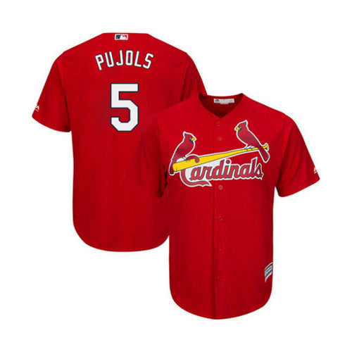Youth St. Louis Cardinals Albert Pujols Replica Alternate Jersey - Red - vstockx