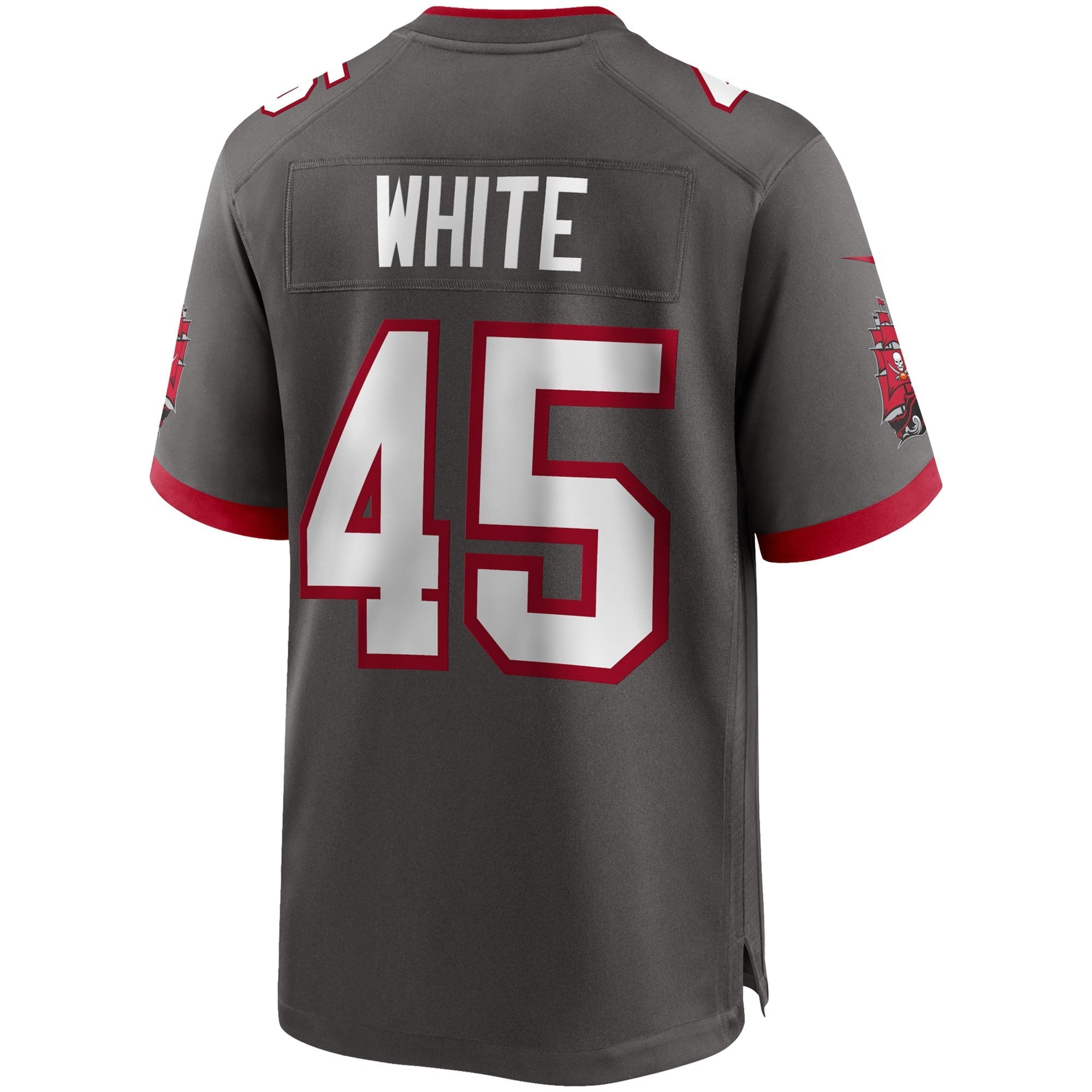 Men's Nike Devin White Pewter Tampa Bay Buccaneers Game Jersey - vstockx