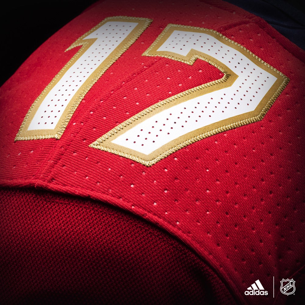 Florida Panthers Adidas Authentic Home NHL Hockey Jersey - vstockx