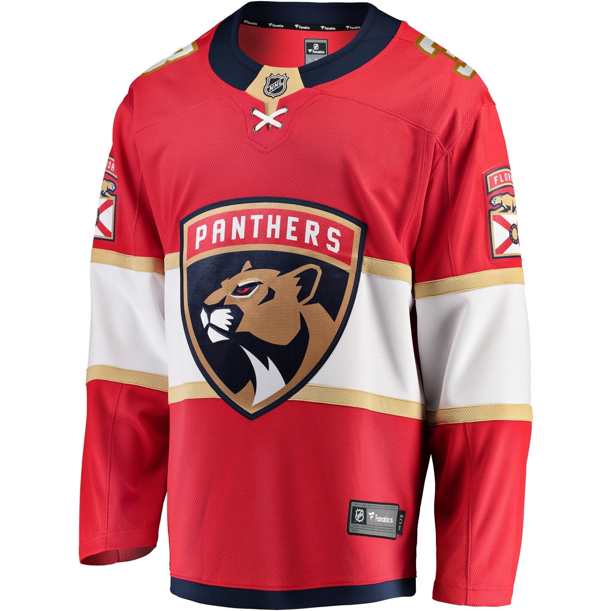 Men's Fanatics Branded Matt Kiersted Red Florida Panthers Home Team Breakaway Player Jersey - vstockx