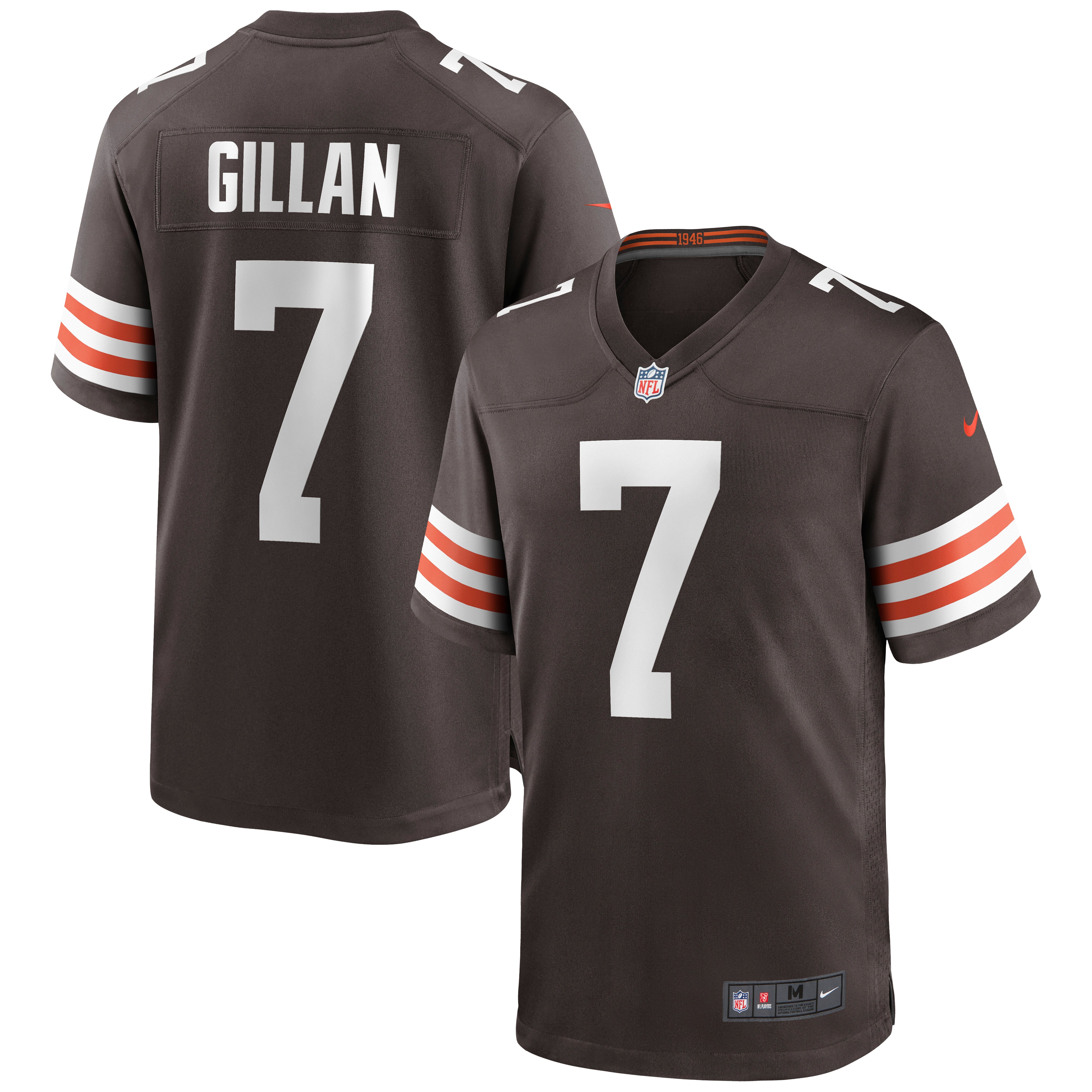Jamie Gillan Cleveland Browns Nike Game Jersey - Brown - vstockx