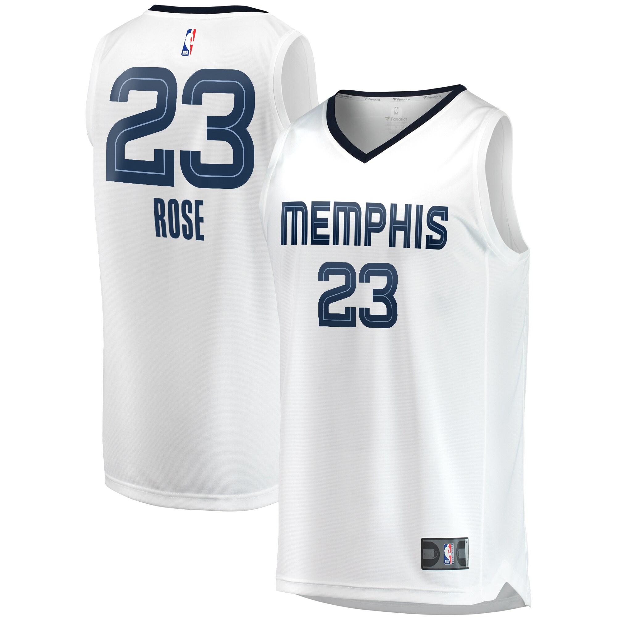 Derrick Rose Memphis Grizzlies Fanatics Branded Youth Fast Break Player Jersey - Association Edition - White - vstockx