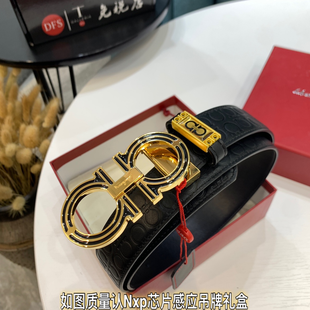 Streetwear Belt Ferragamo 319637 size:3.5cm - vstockx