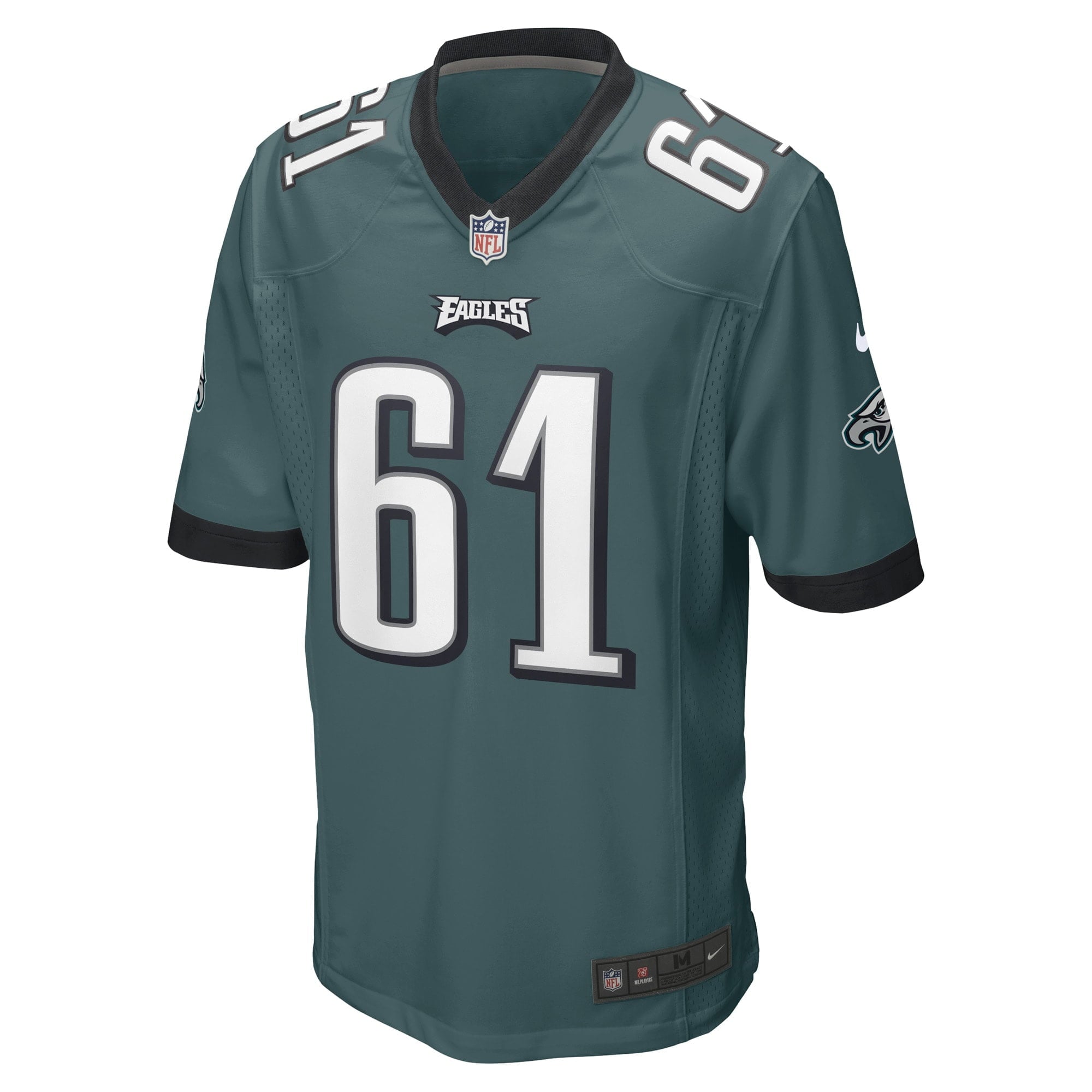 Men's Nike Josh Sills Midnight Green Philadelphia Eagles Game Player Jersey - vstockx