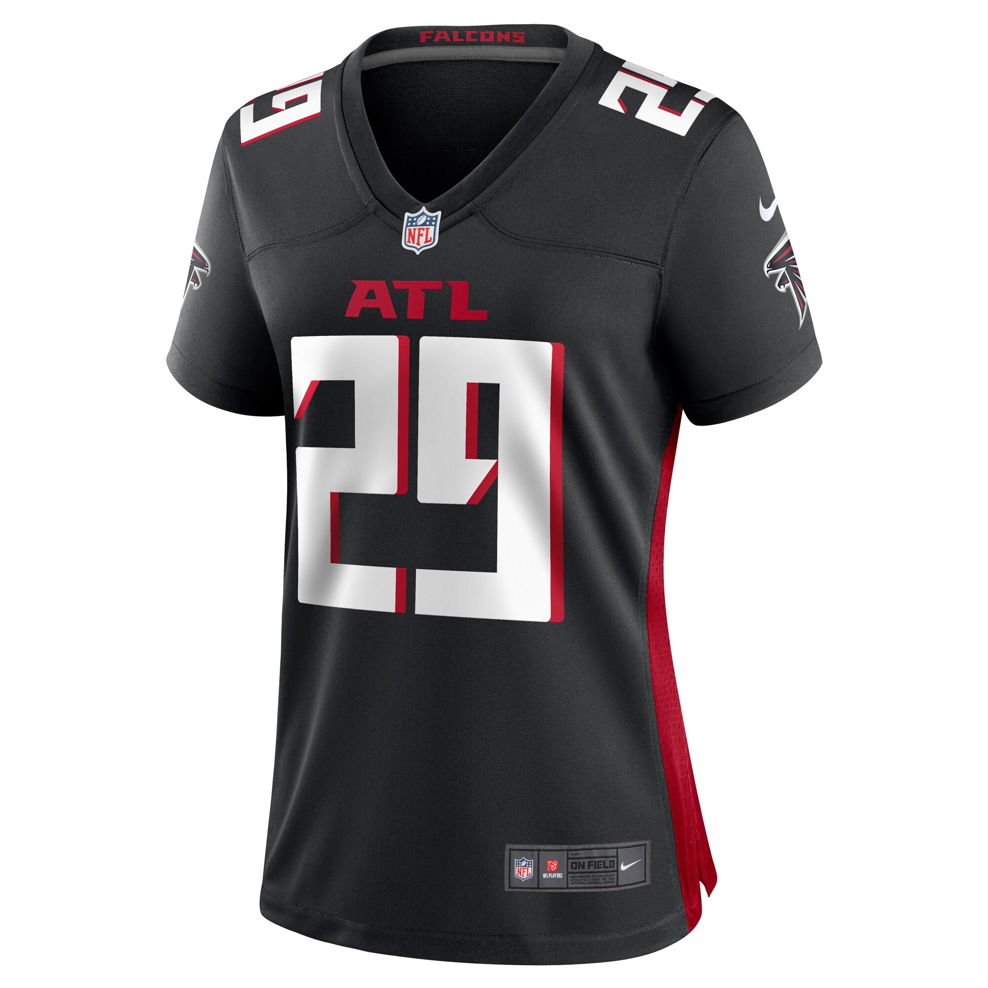 Micah Abernathy Atlanta Falcons Nike Women's Team Game Jersey - Black - vstockx