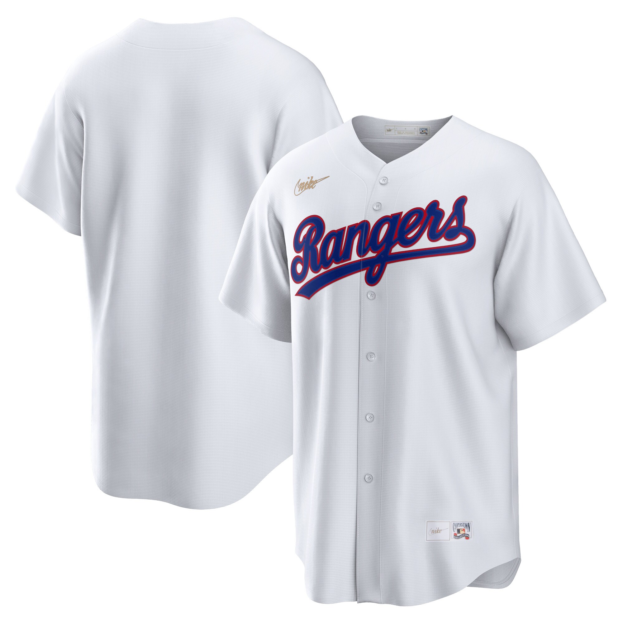Texas Rangers Nike Home Cooperstown Collection Team Jersey - White - vstockx