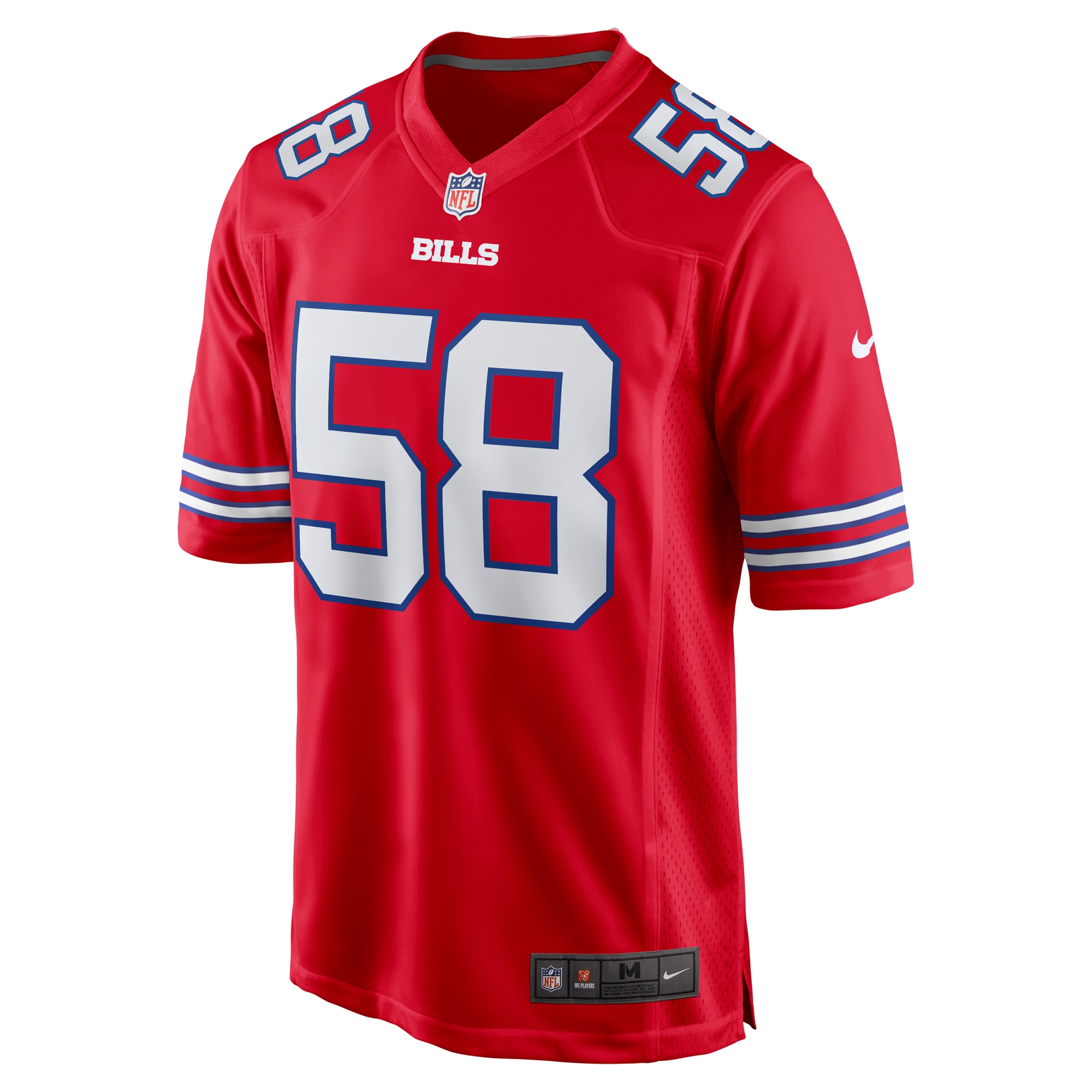 Matt Milano Buffalo Bills Nike Alternate Game Jersey - Red - vstockx