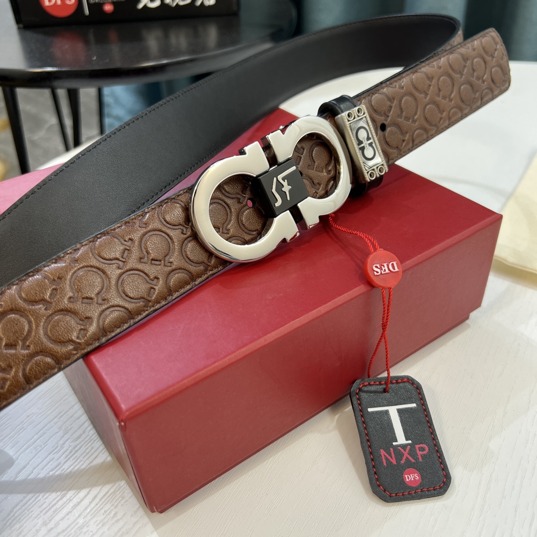 Streetwear Belt Ferragamo 319576 size:3.5cm - vstockx