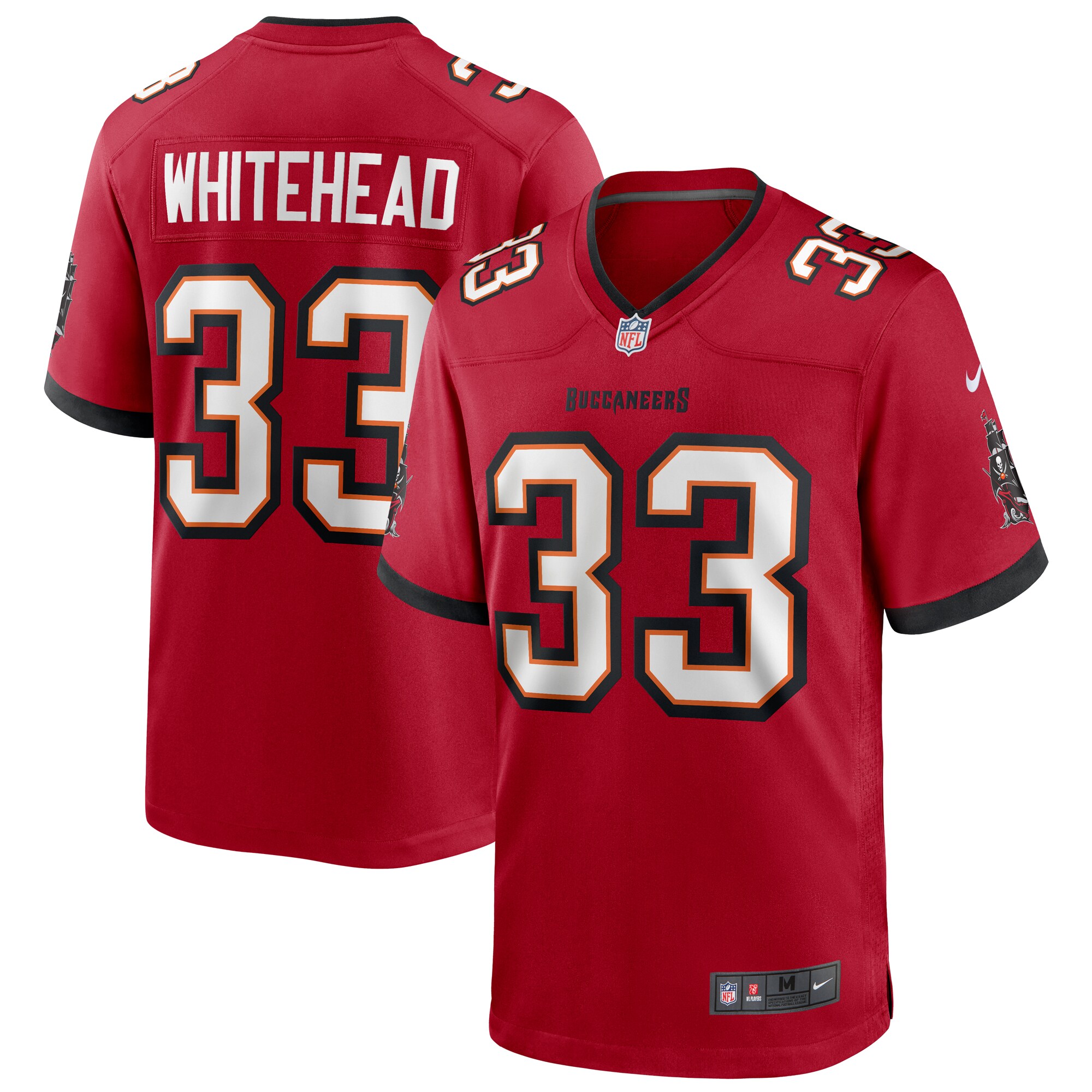 Jordans Whitehead Tampa Bay Buccaneers Nike Game Player Jersey - Red - vstockx