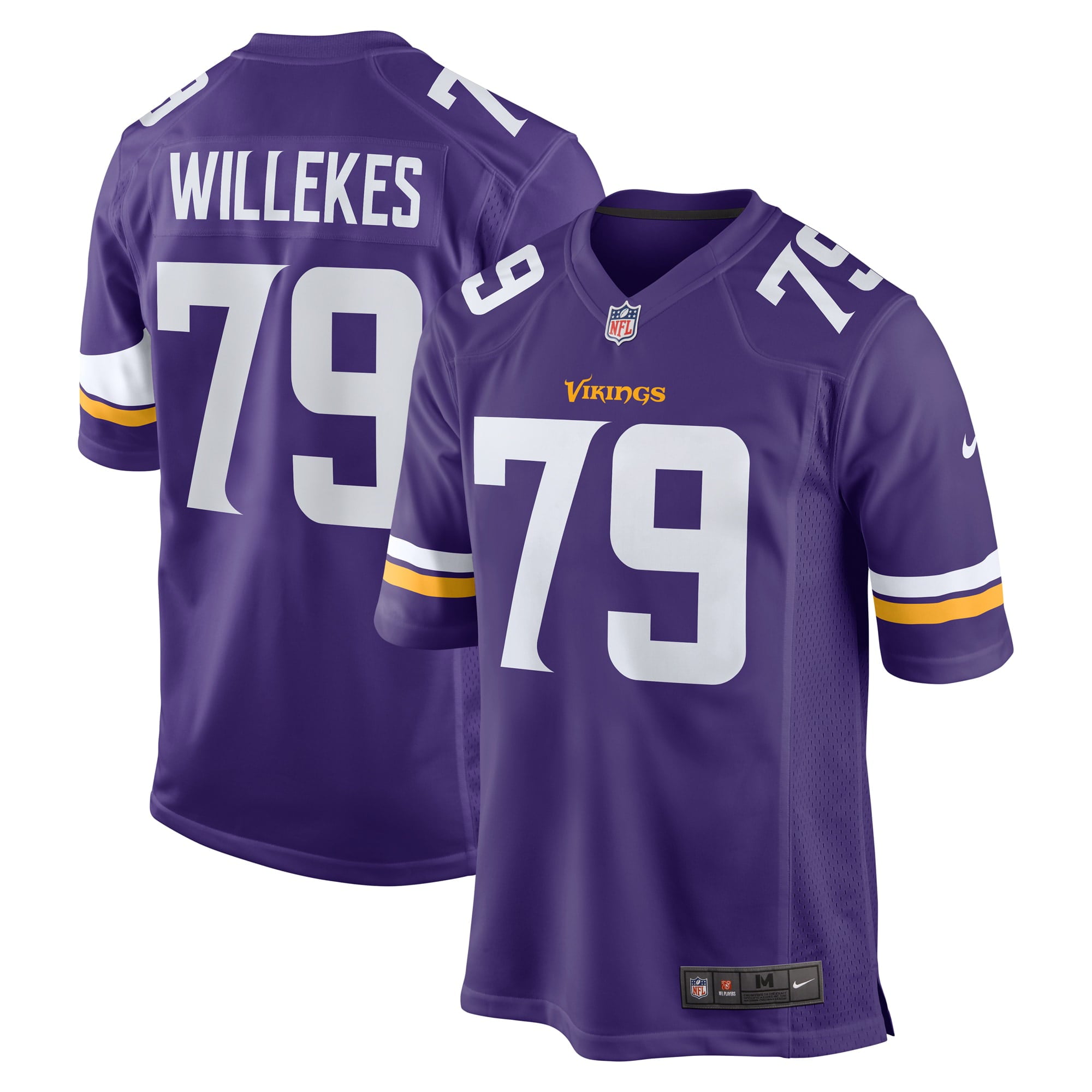 Men's Nike Kenny Willekes Purple Minnesota Vikings Game Jersey - vstockx