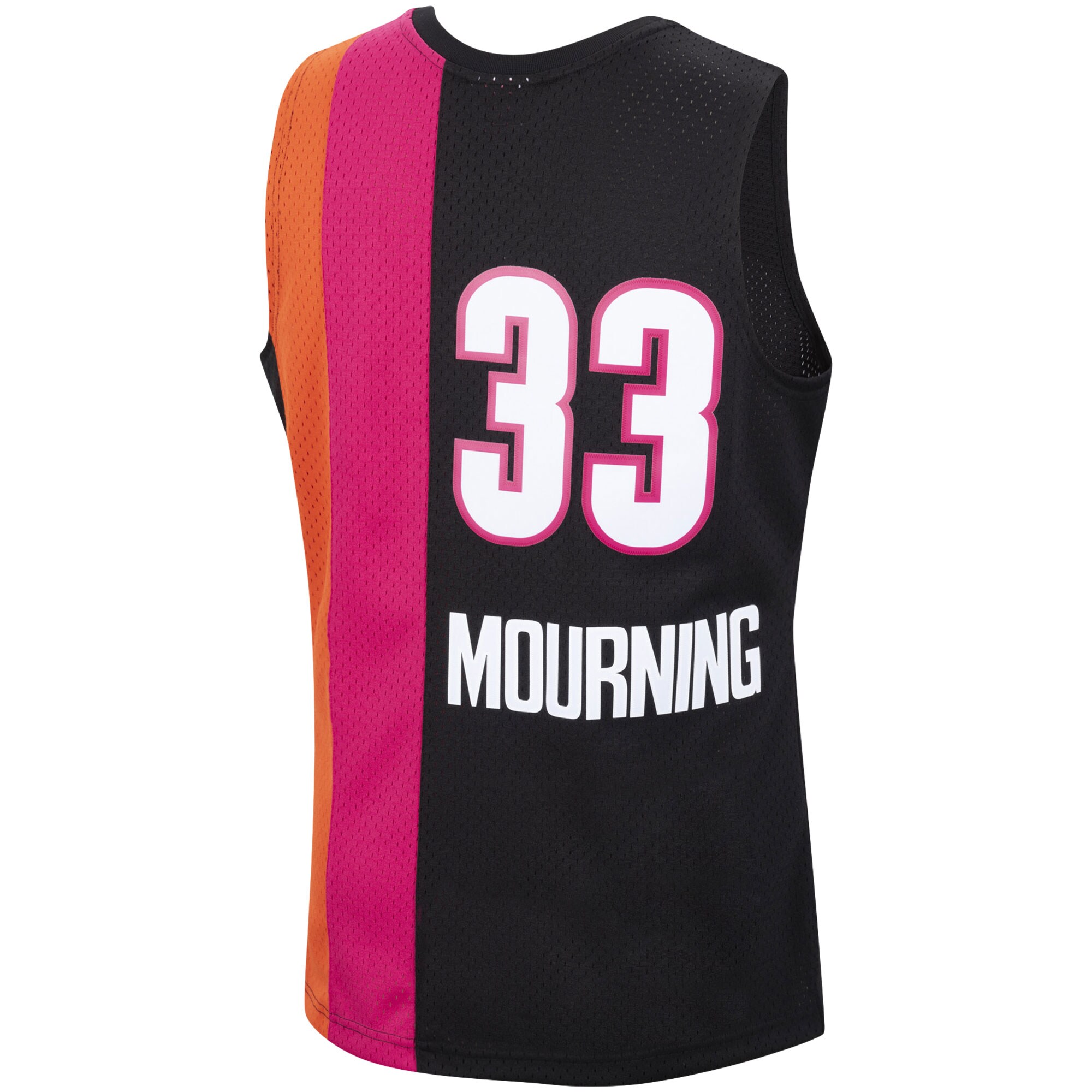 Alonzo Mourning Miami Heat Mitchell & Ness Hardwood Classics Swingman Jersey - Black - vstockx