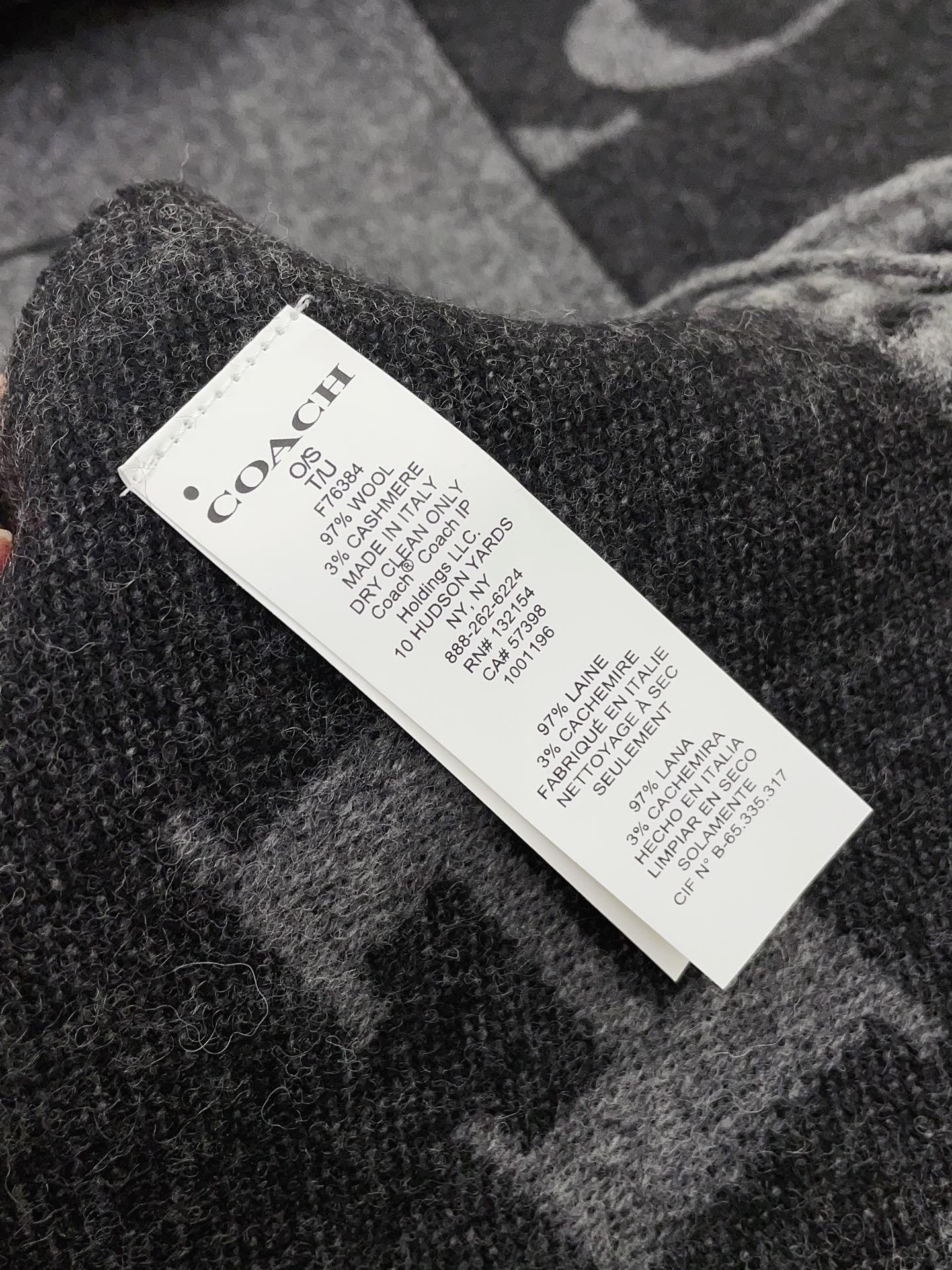 Streetwear Scarf COACH 328770 SIZE:195×53cm - vstockx