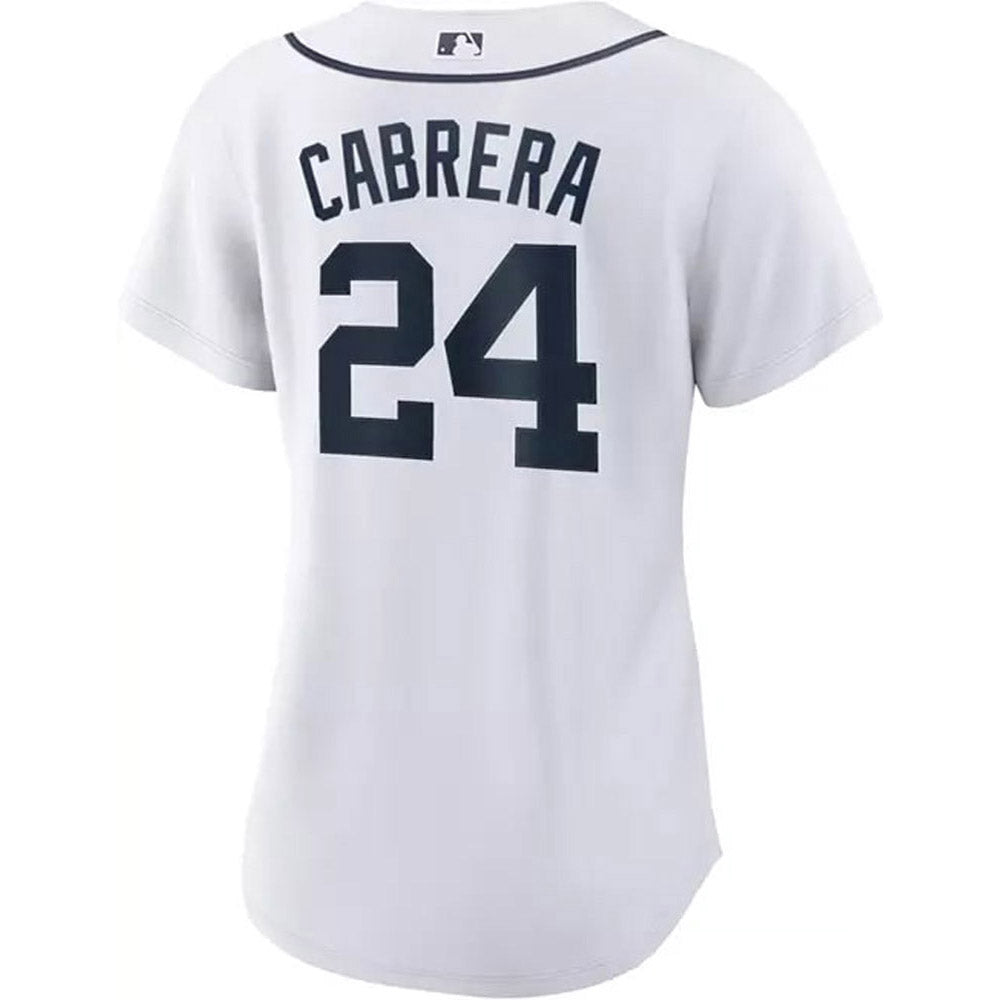 Women's Detroit Tigers Miguel Cabrera Cool Base Replica Home Jersey - White - vstockx