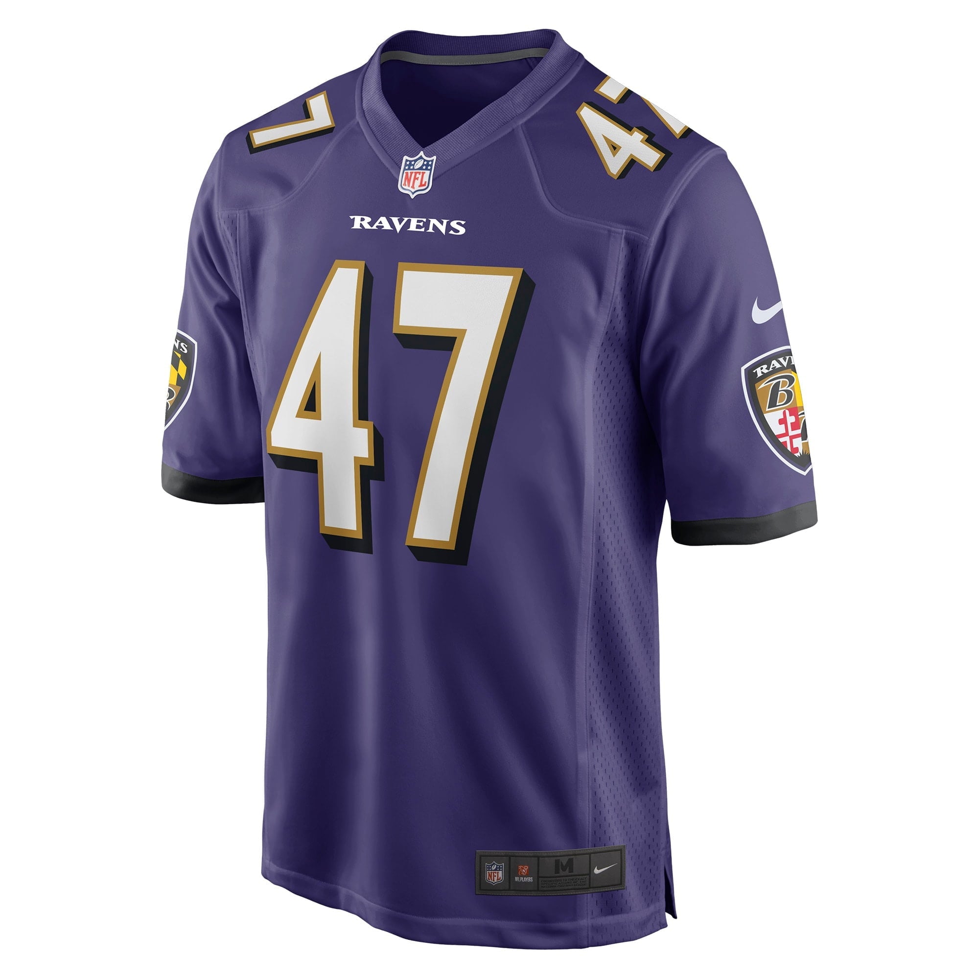 Men's Nike Vince Biegel Purple Baltimore Ravens Player Game Jersey - vstockx