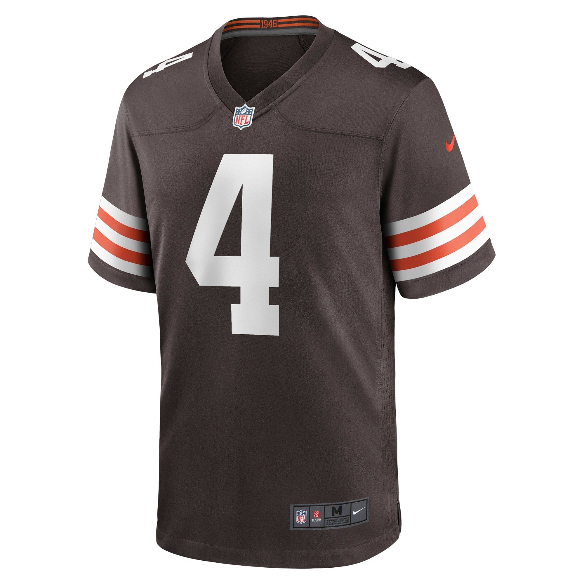 Men's Nike Deshaun Watson Brown Cleveland Browns Game Jersey - vstockx