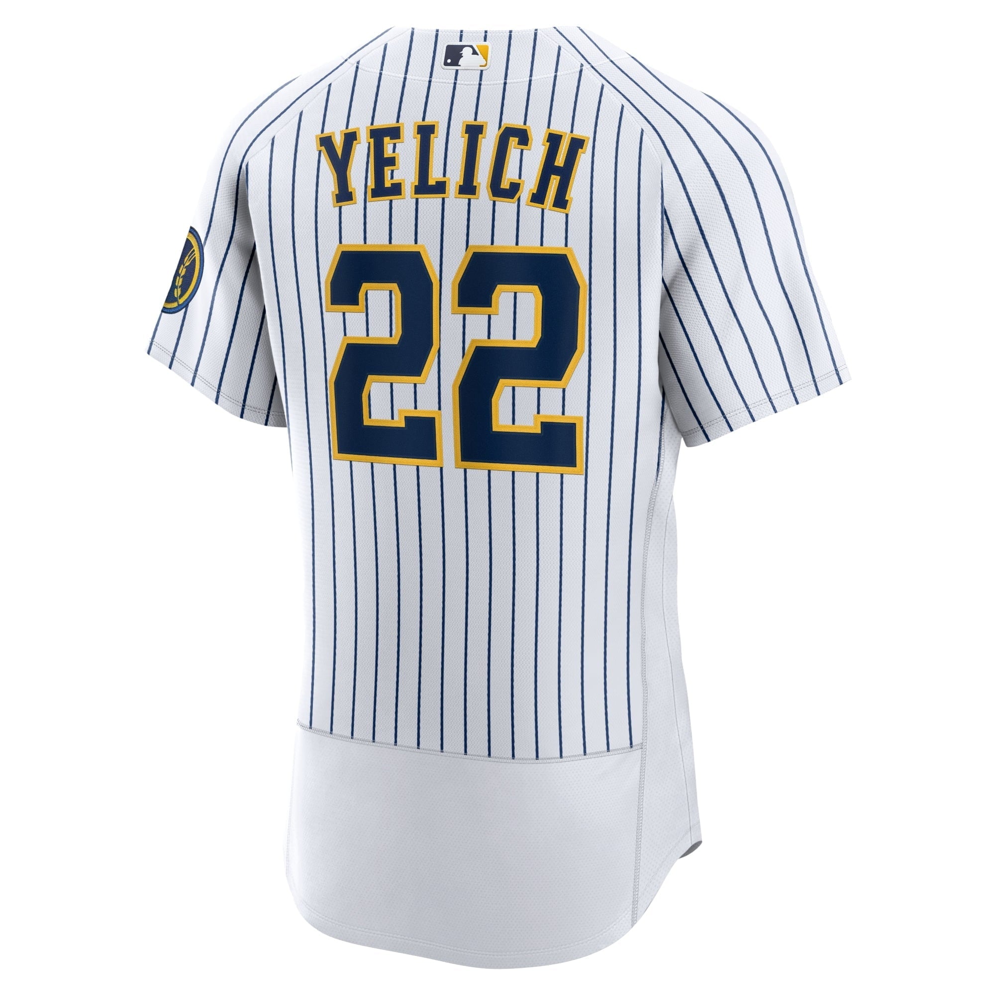 Men's Nike Christian Yelich White Milwaukee Brewers Team Alternate Authentic Player Jersey - vstockx
