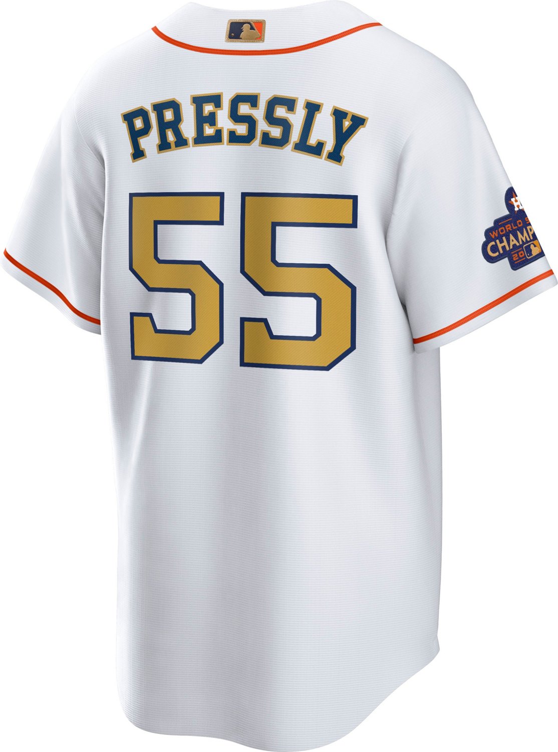 Nike Men's Houston Astros Gold Ryan Pressly Replica Jersey - vstockx