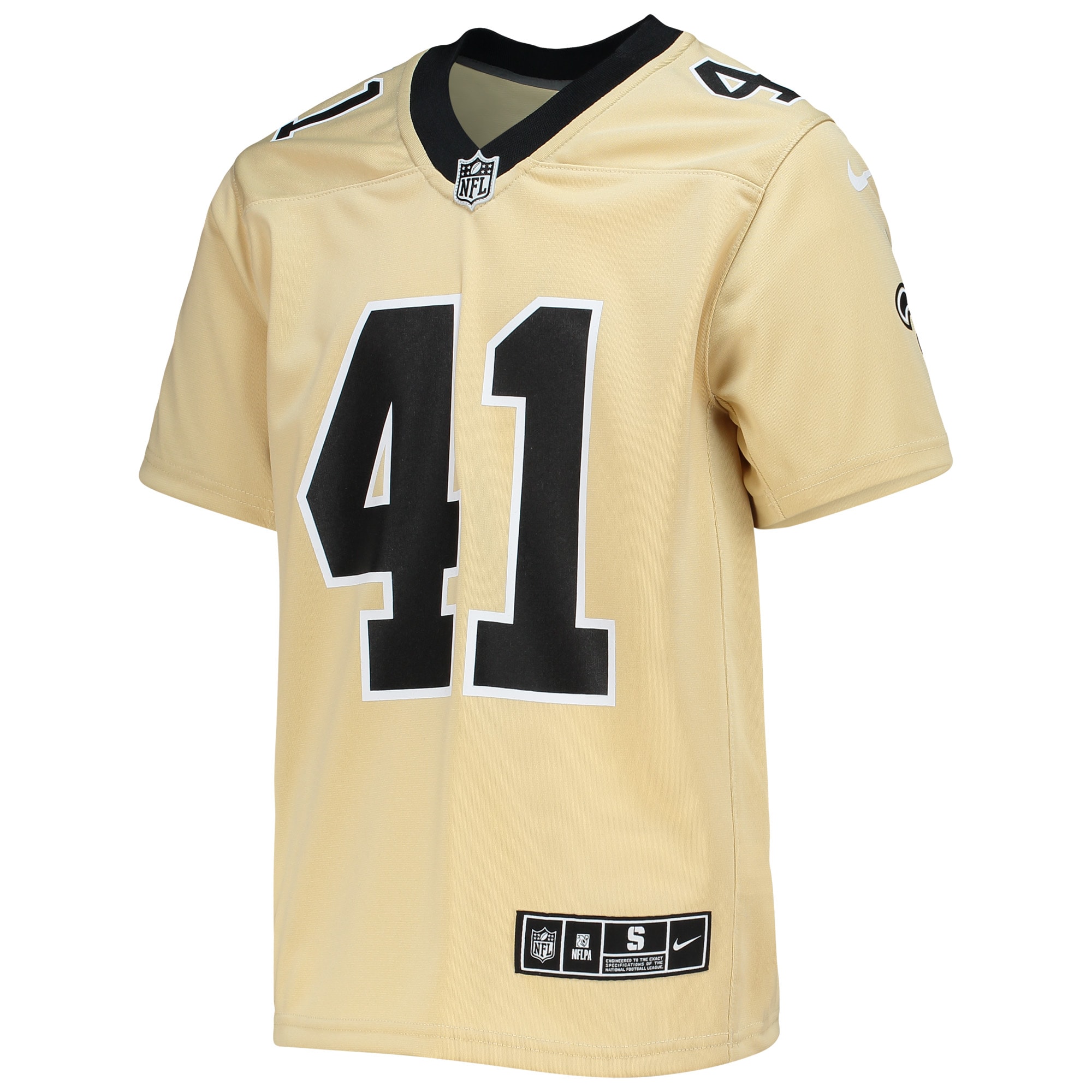 Alvin Kamara New Orleans Saints Nike Youth Inverted Team Game Jersey - Gold - vstockx