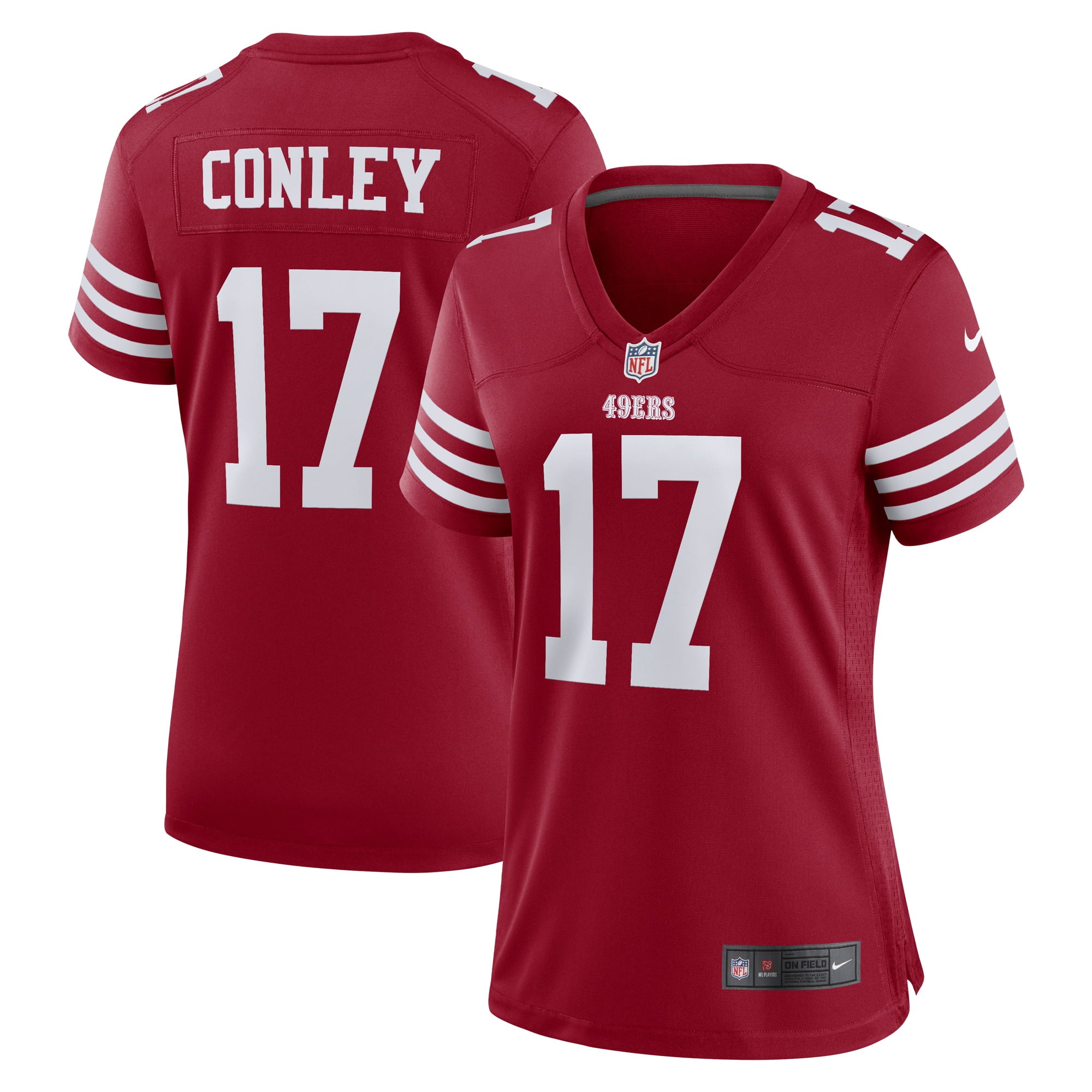 Women's Nike Chris Conley Scarlet San Francisco 49ers Game Jersey - vstockx