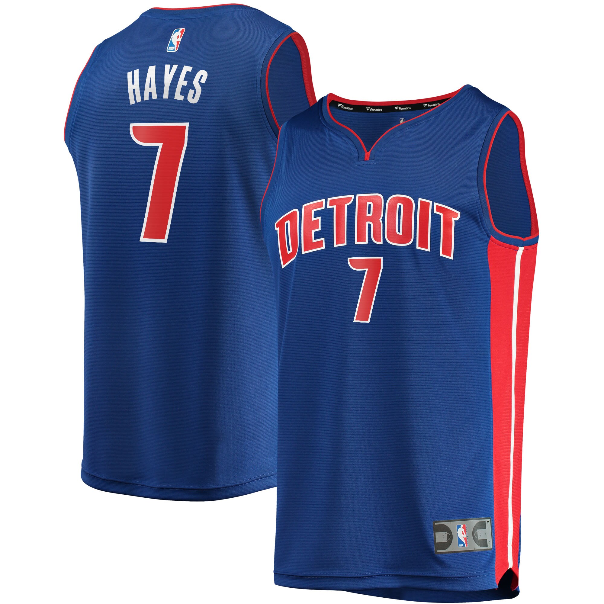 Killian Hayes Detroit Pistons Fanatics Branded 2021/22 Fast Break Replica Jersey - Icon Edition - Blue - vstockx