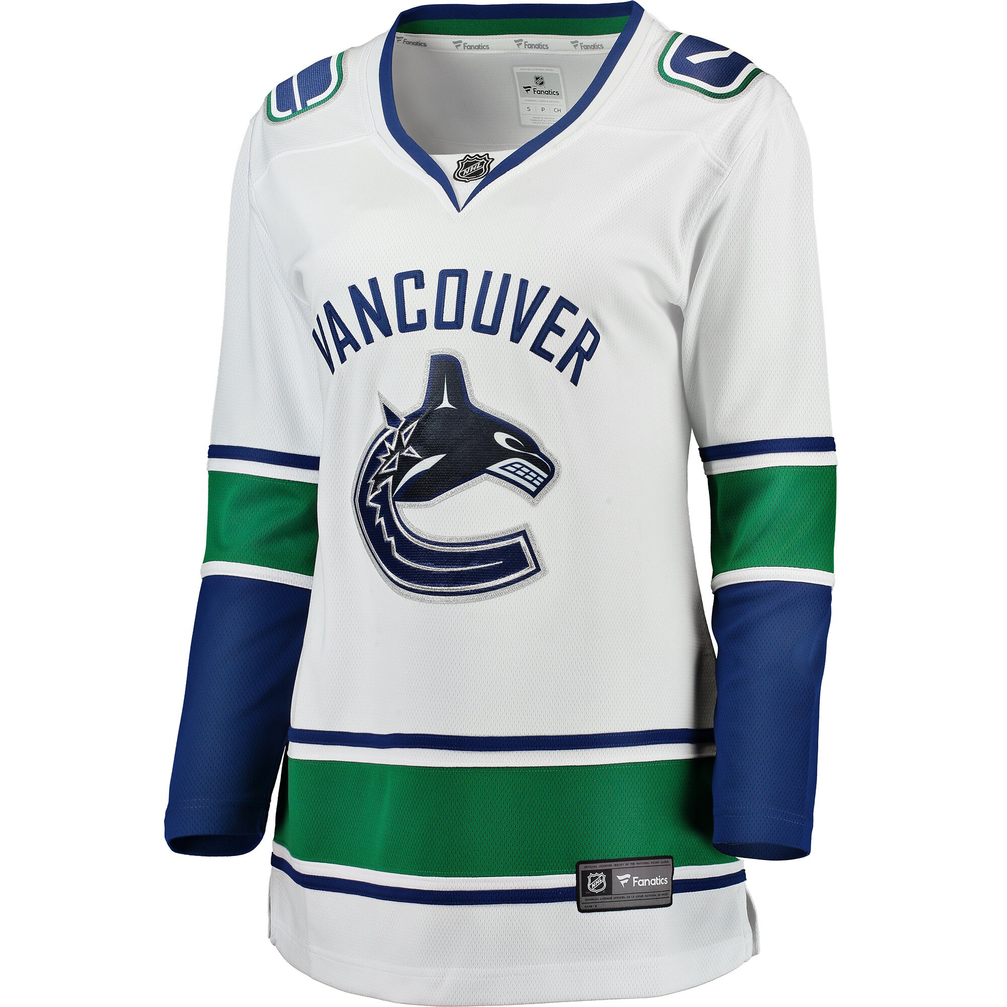 Vancouver Canucks Fanatics Branded Women's Away Breakaway Jersey - White - vstockx