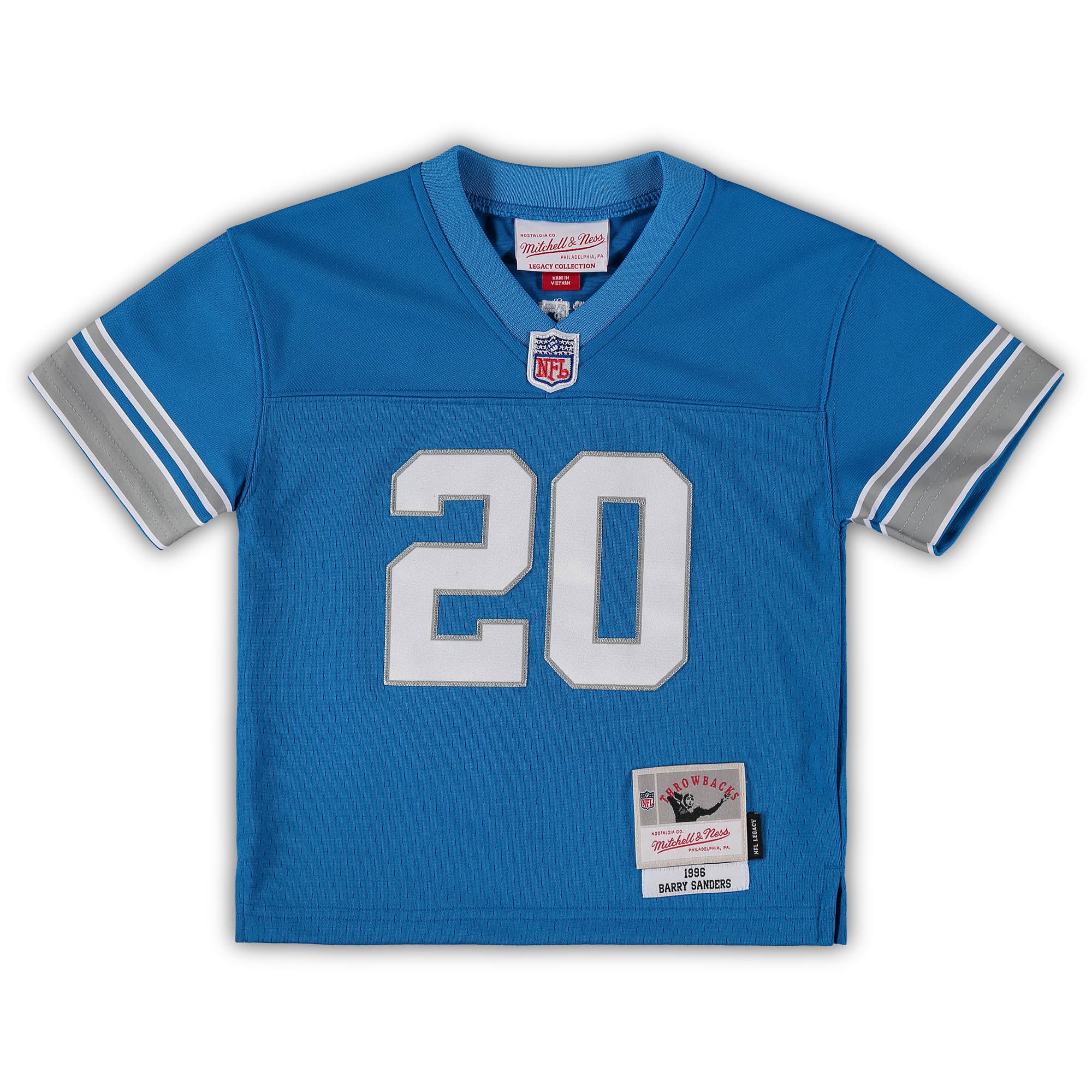 Barry Sanders Detroit Lions Mitchell & Ness Toddler 1996 Retired Legacy Jersey - Blue - vstockx
