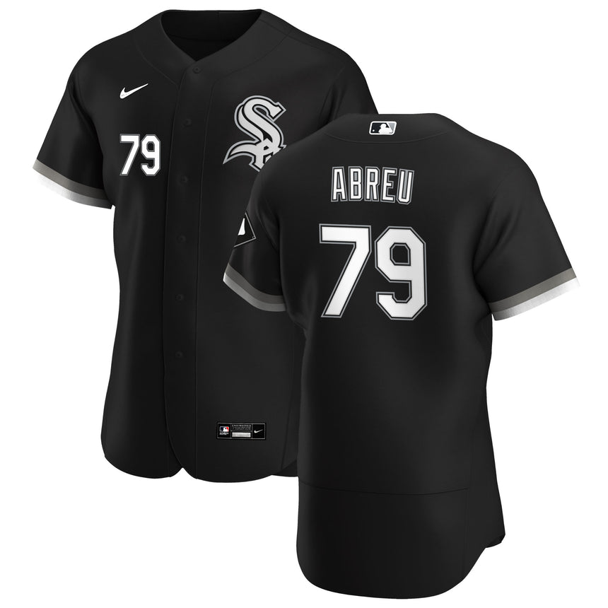 Men's Chicago White Sox Jose Abreu Black Alternate Authentic Player Jersey - vstockx