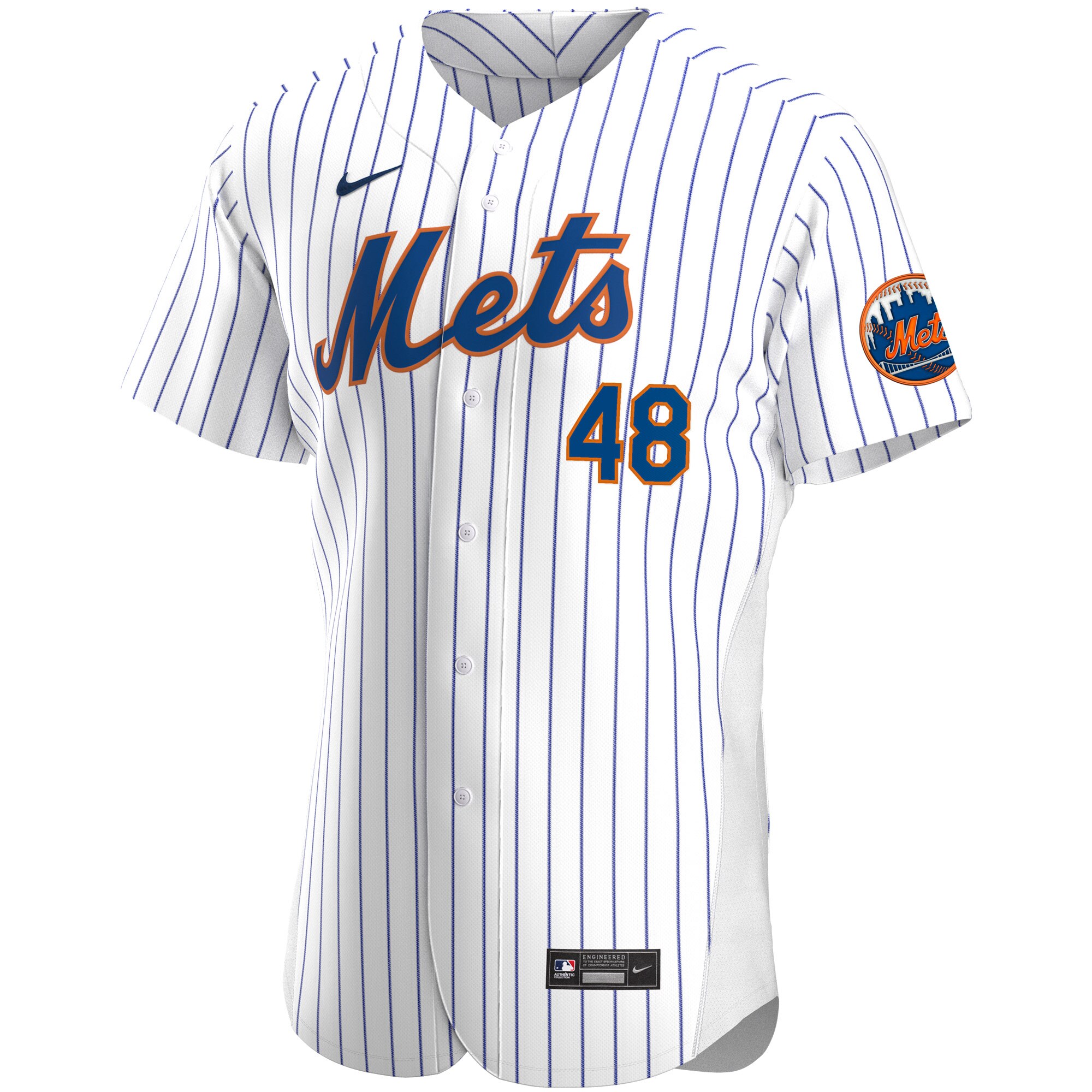 Jacob deGrom New York Mets Nike Home Authentic Player Jersey - White - vstockx