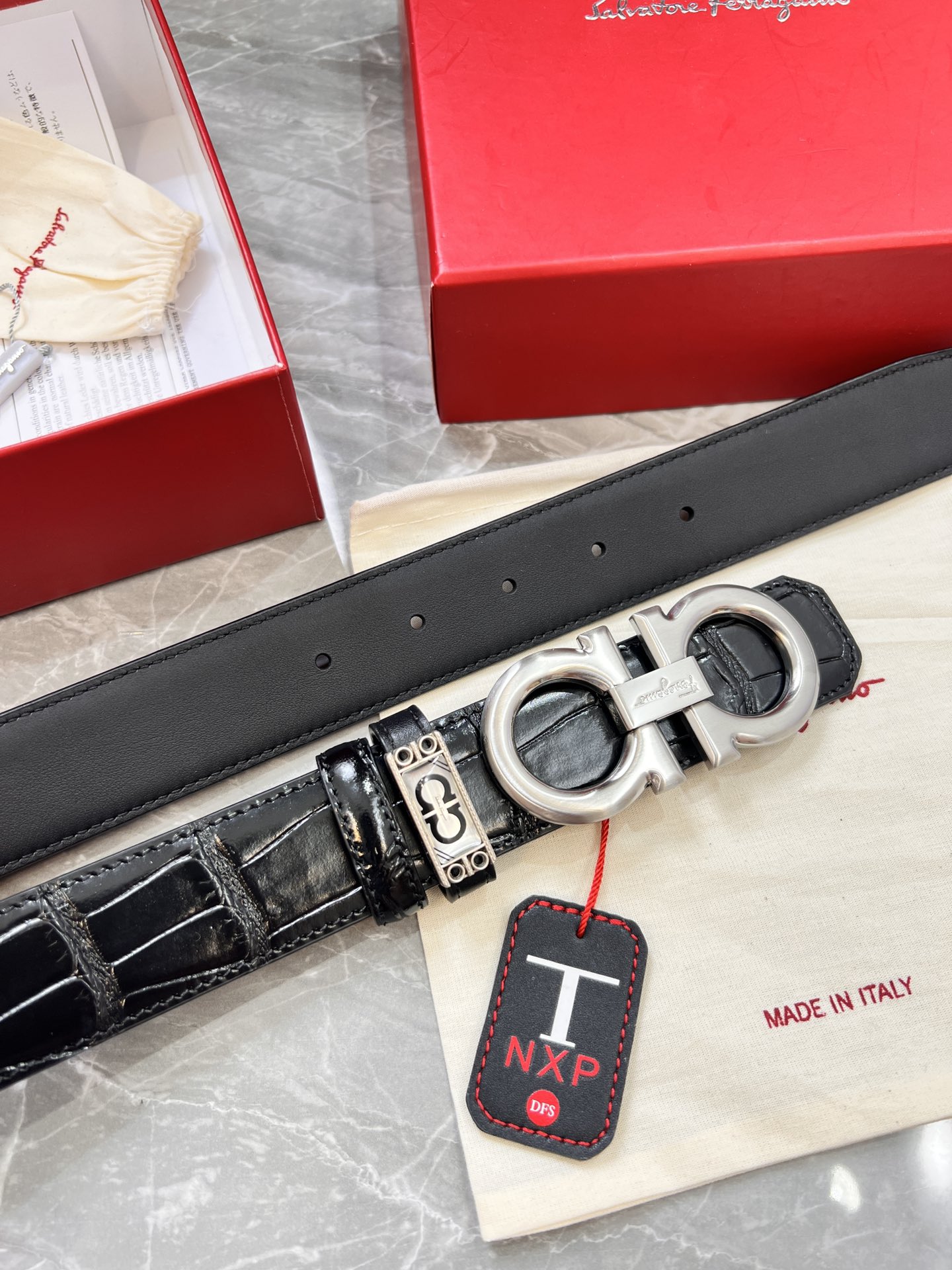 Streetwear Belt Ferragamo 319965 size:3.5cm - vstockx