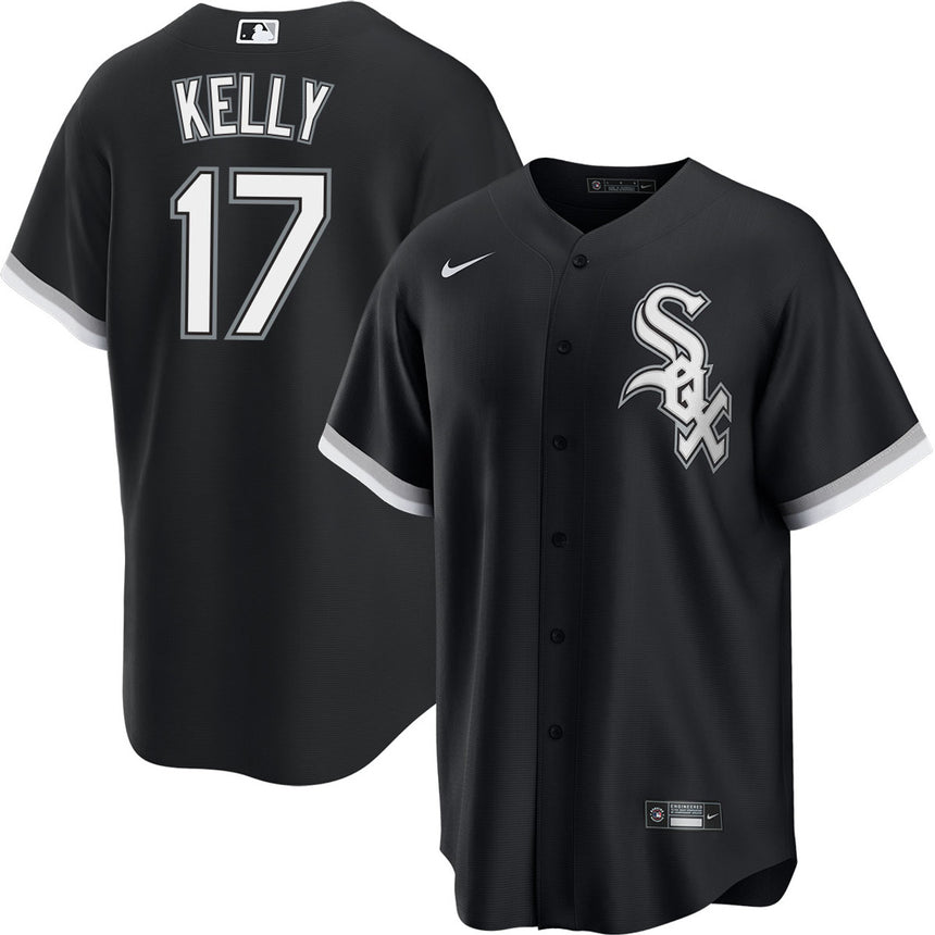 Men's Joe Kelly Chicago White Sox Black Alternate Premium Stitch Replica Jersey - vstockx