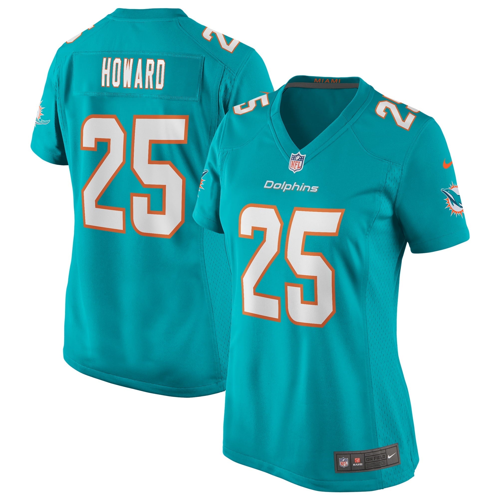 Women's Nike Xavien Howard Aqua Miami Dolphins Game Jersey - vstockx