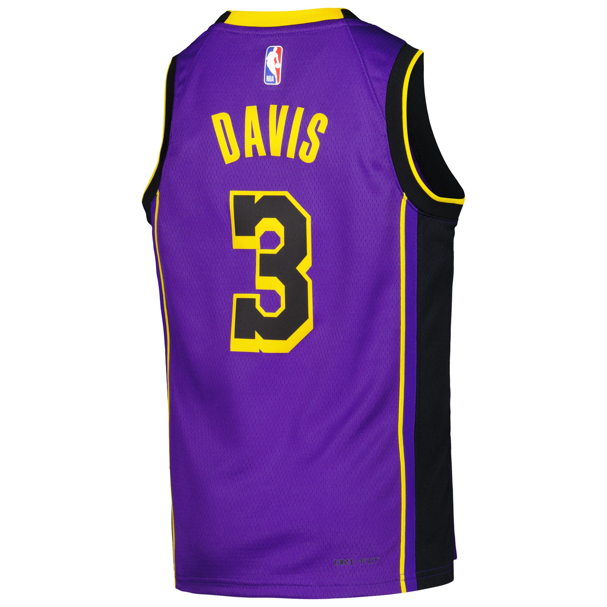 Anthony Davis Los Angeles Lakers Jordans Brand Youth Swingman Jersey - Statement Edition - Purple - vstockx