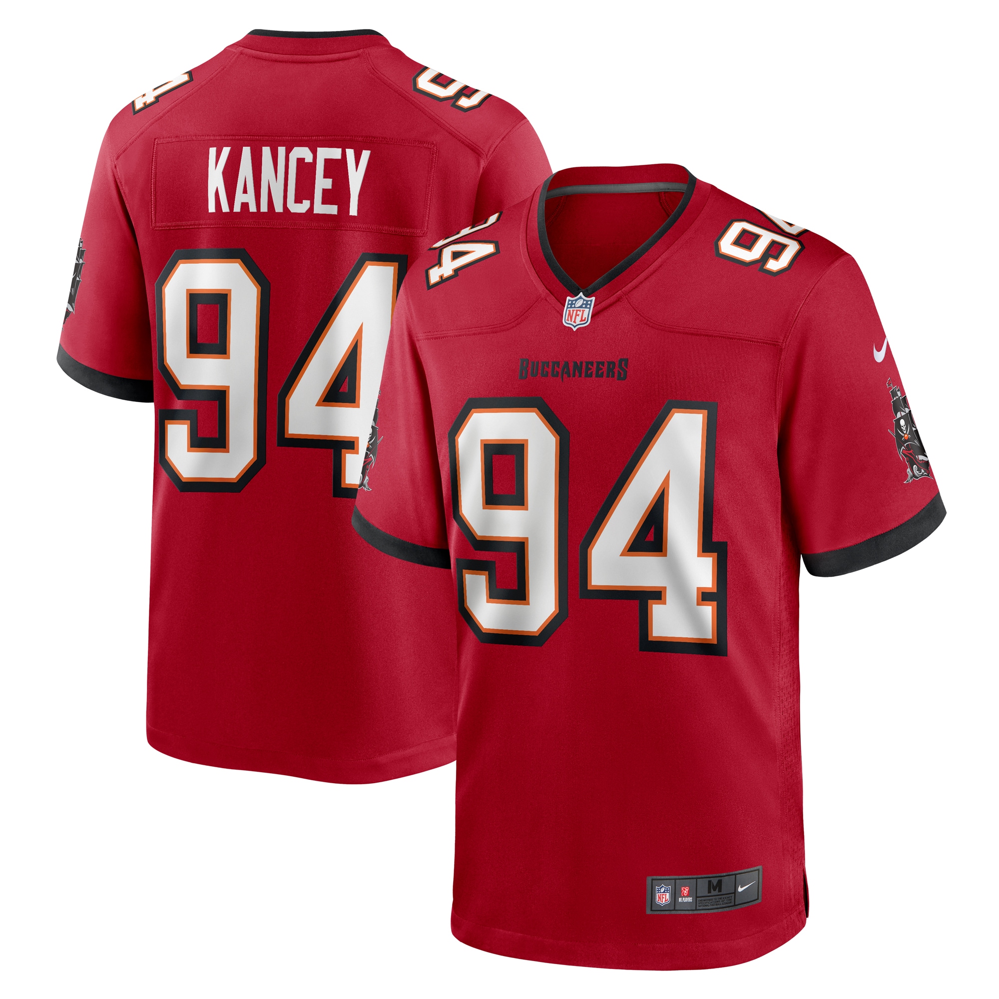 Calijah Kancey Tampa Bay Buccaneers Nike 2023 NFL Draft First Round Pick Game Jersey - Red - vstockx