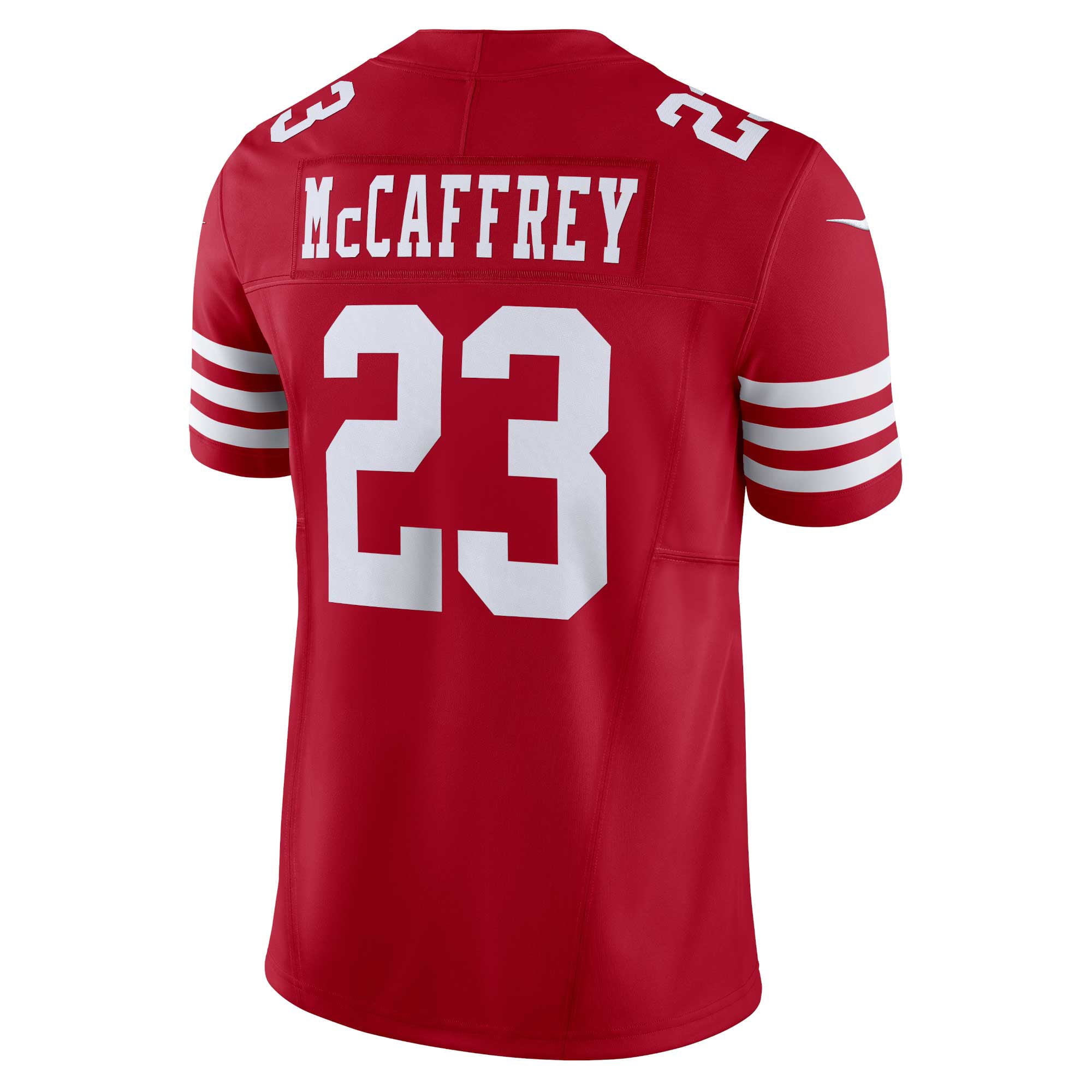 Men's Nike Christian McCaffrey Scarlet San Francisco 49ers Vapor F.U.S.E. Limited Jersey - vstockx
