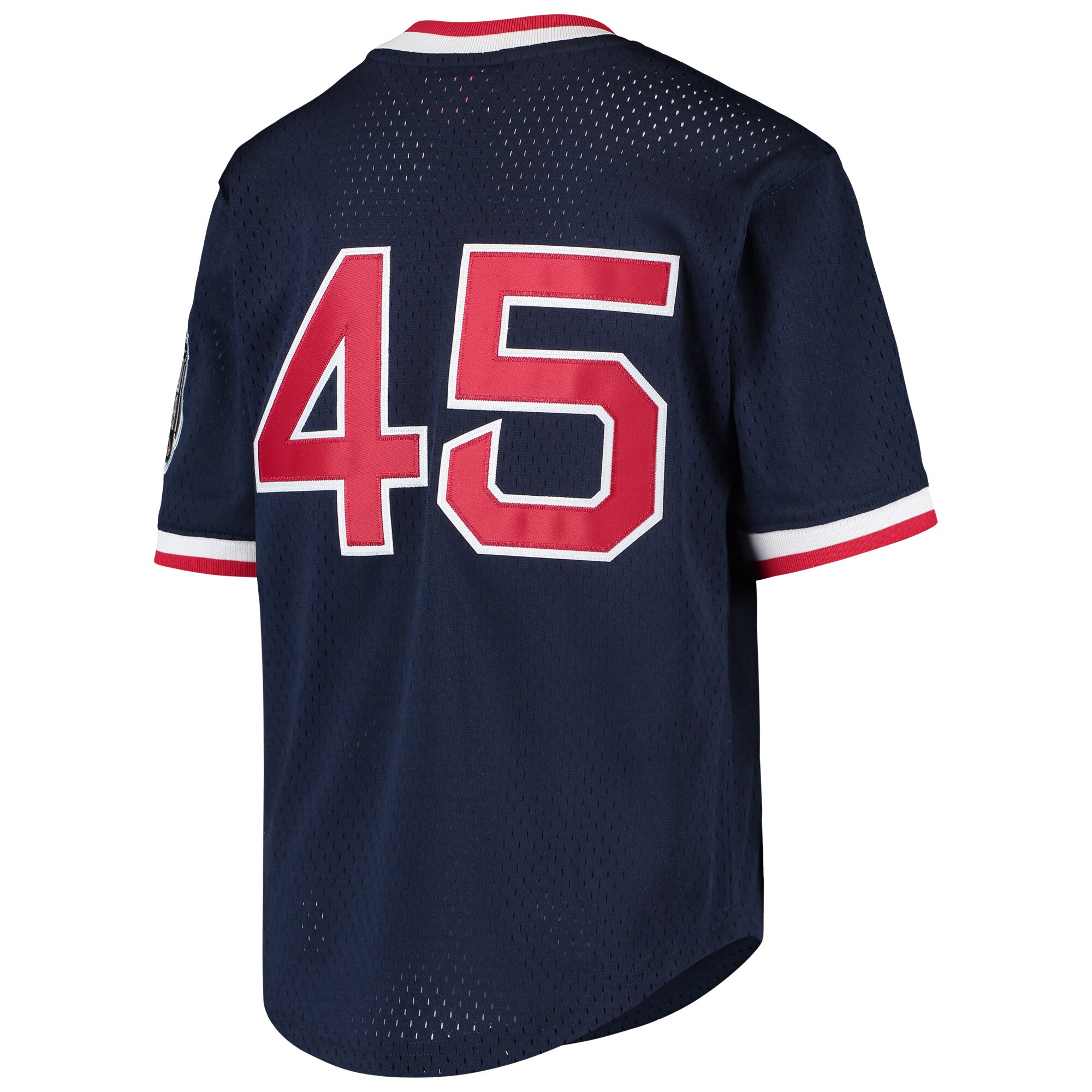 Pedro Martinez Boston Red Sox Mitchell & Ness Youth Cooperstown Collection Mesh Batting Practice Jersey - Navy - vstockx