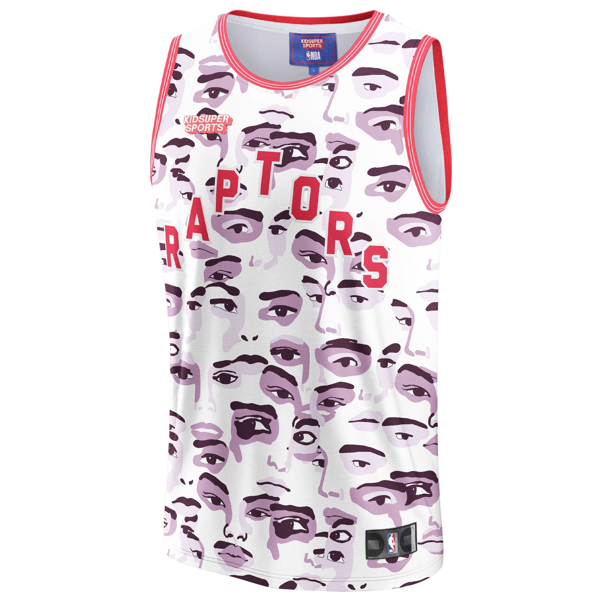 Toronto Raptors NBA & KidSuper Studios by Fanatics Unisex Hometown Jersey - White - vstockx