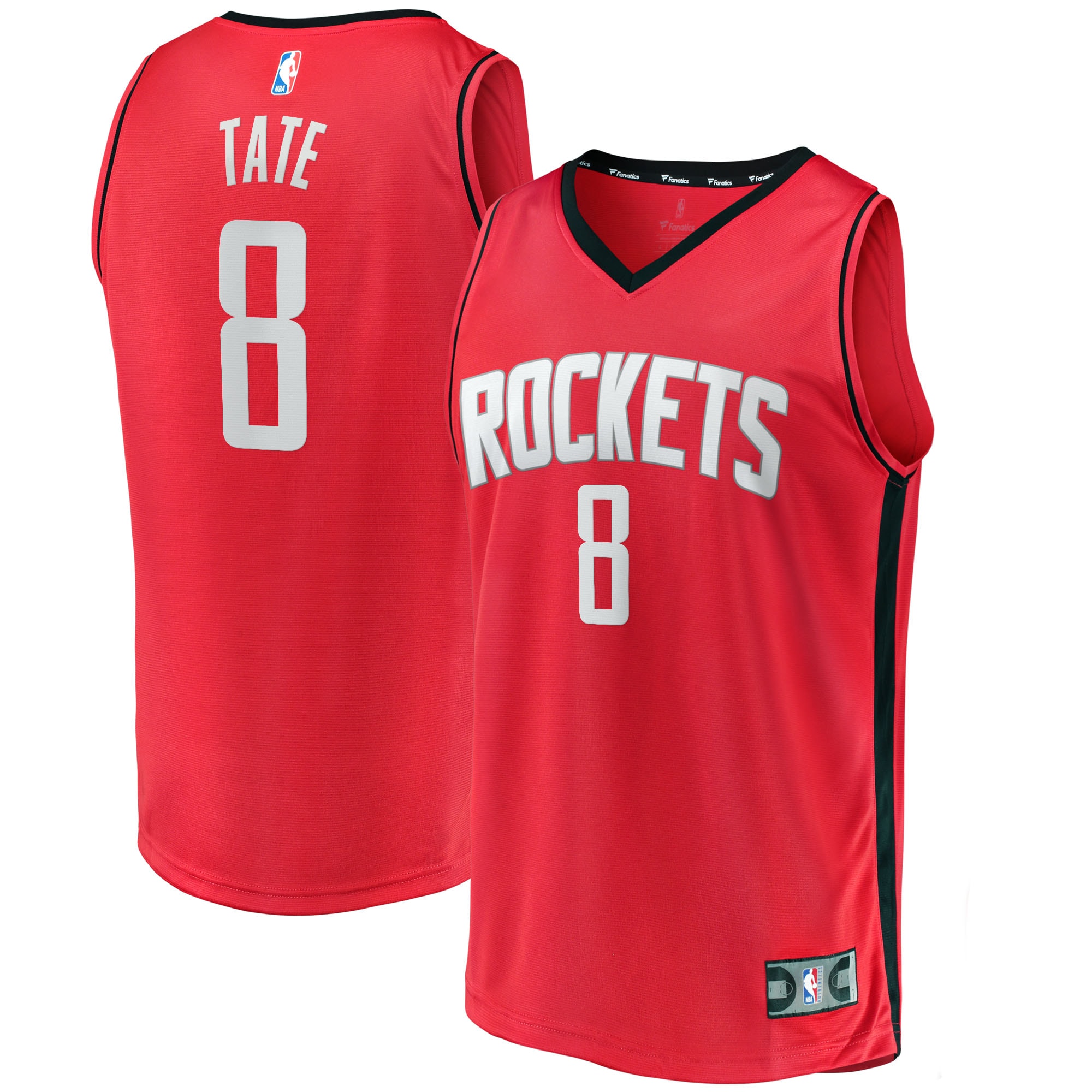 Jae'Sean Tate Houston Rockets Fanatics Branded 2021/22 Fast Break Replica Jersey - Icon Edition - Red - vstockx