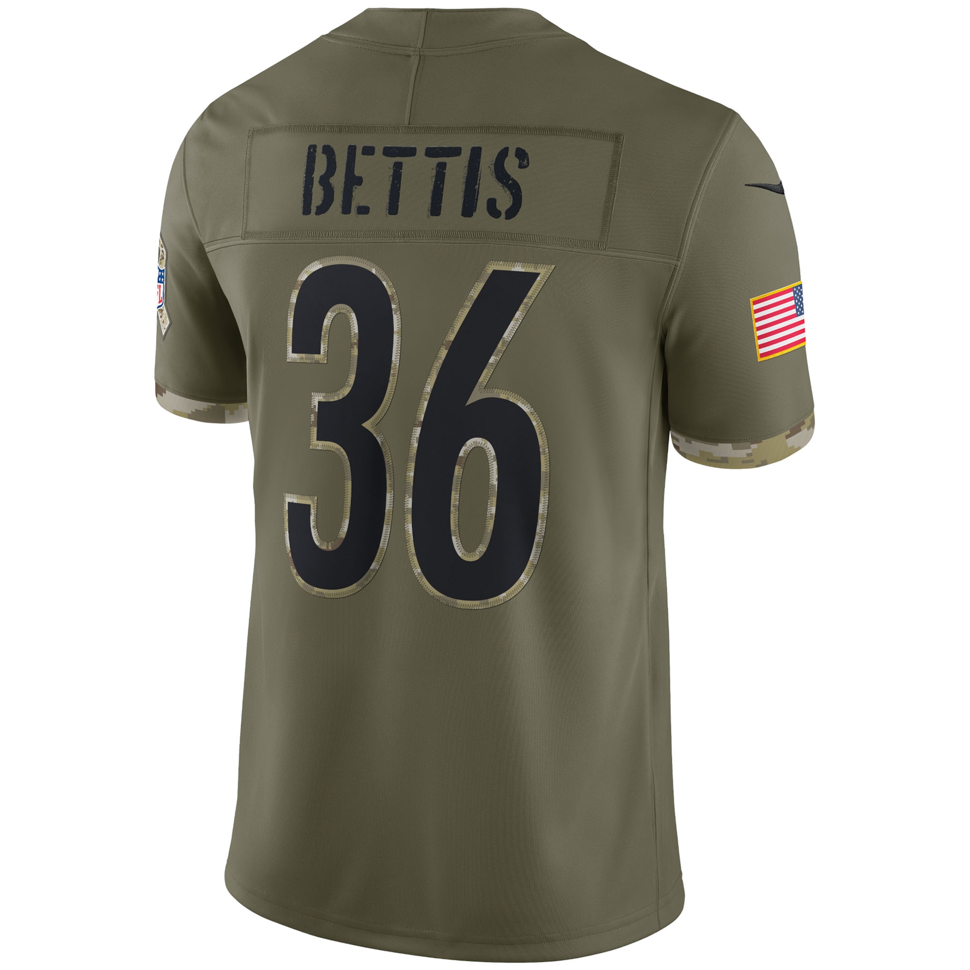 Jerome Bettis Pittsburgh Steelers 2022 Salute To Service Retired Player Limited Jersey - Olive - vstockx