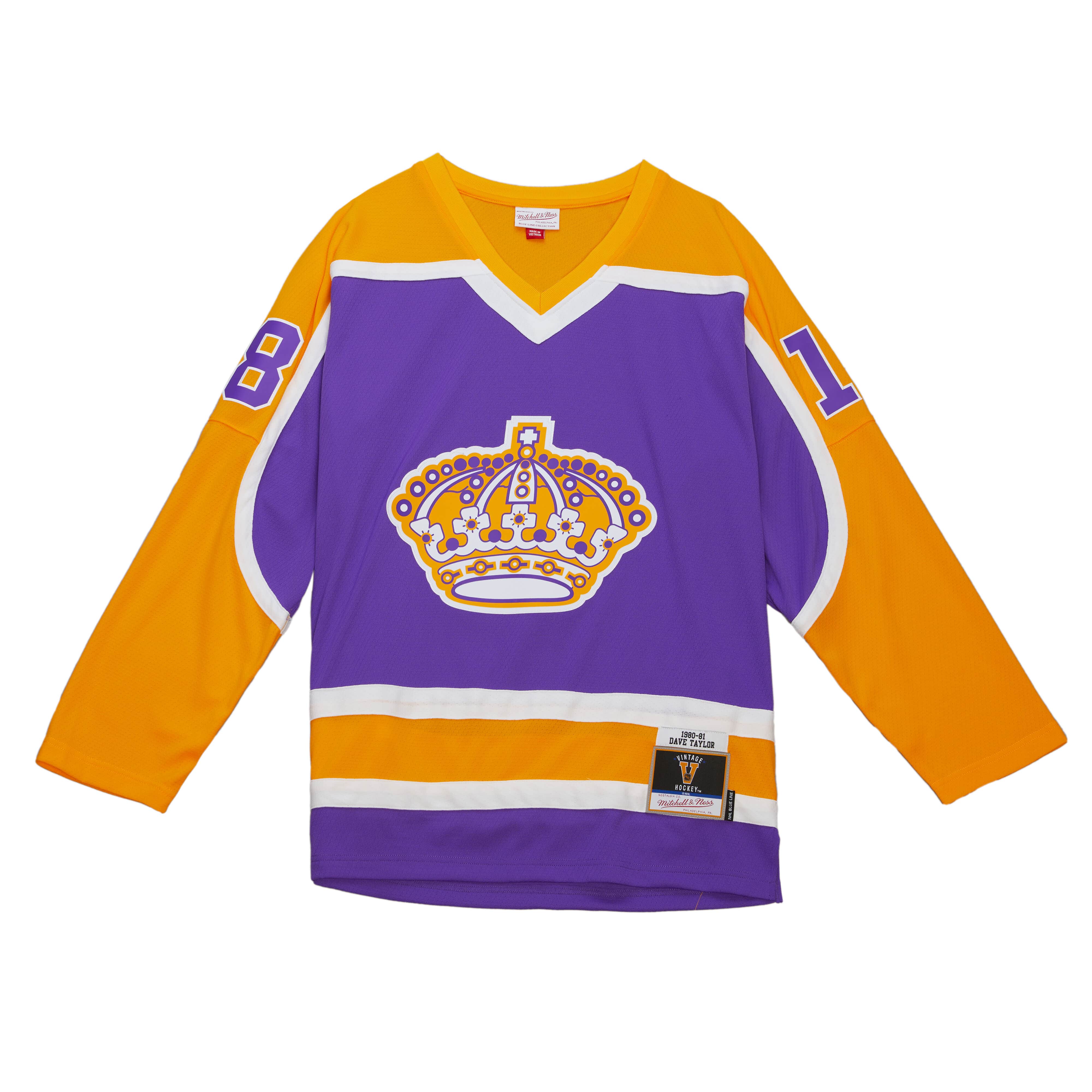 Blue Line Dave Taylor Los Angeles Kings 1980 Jersey - vstockx