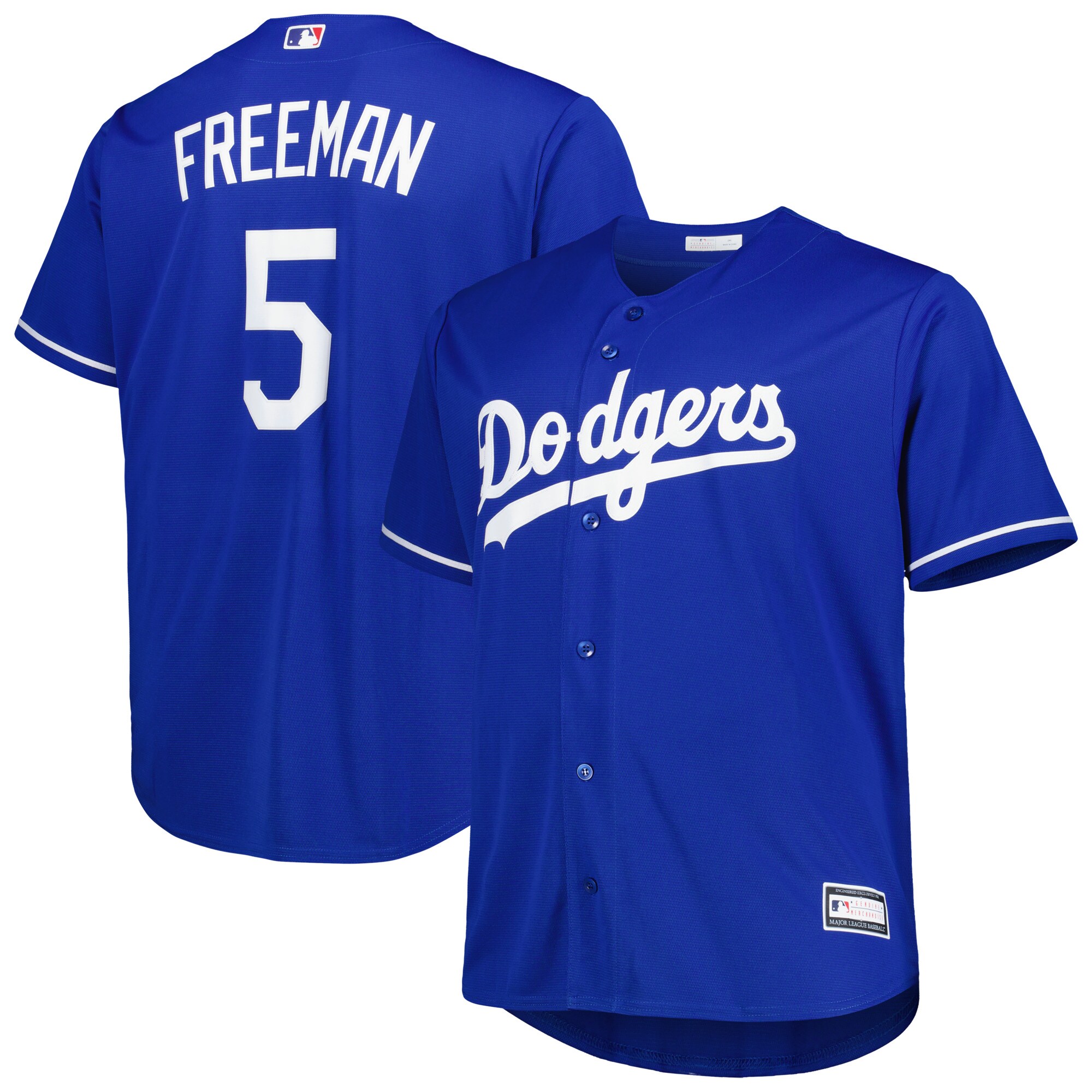 Freddie Freeman Los Angeles Dodgers Big & Tall Replica Player Jersey - Royal - vstockx