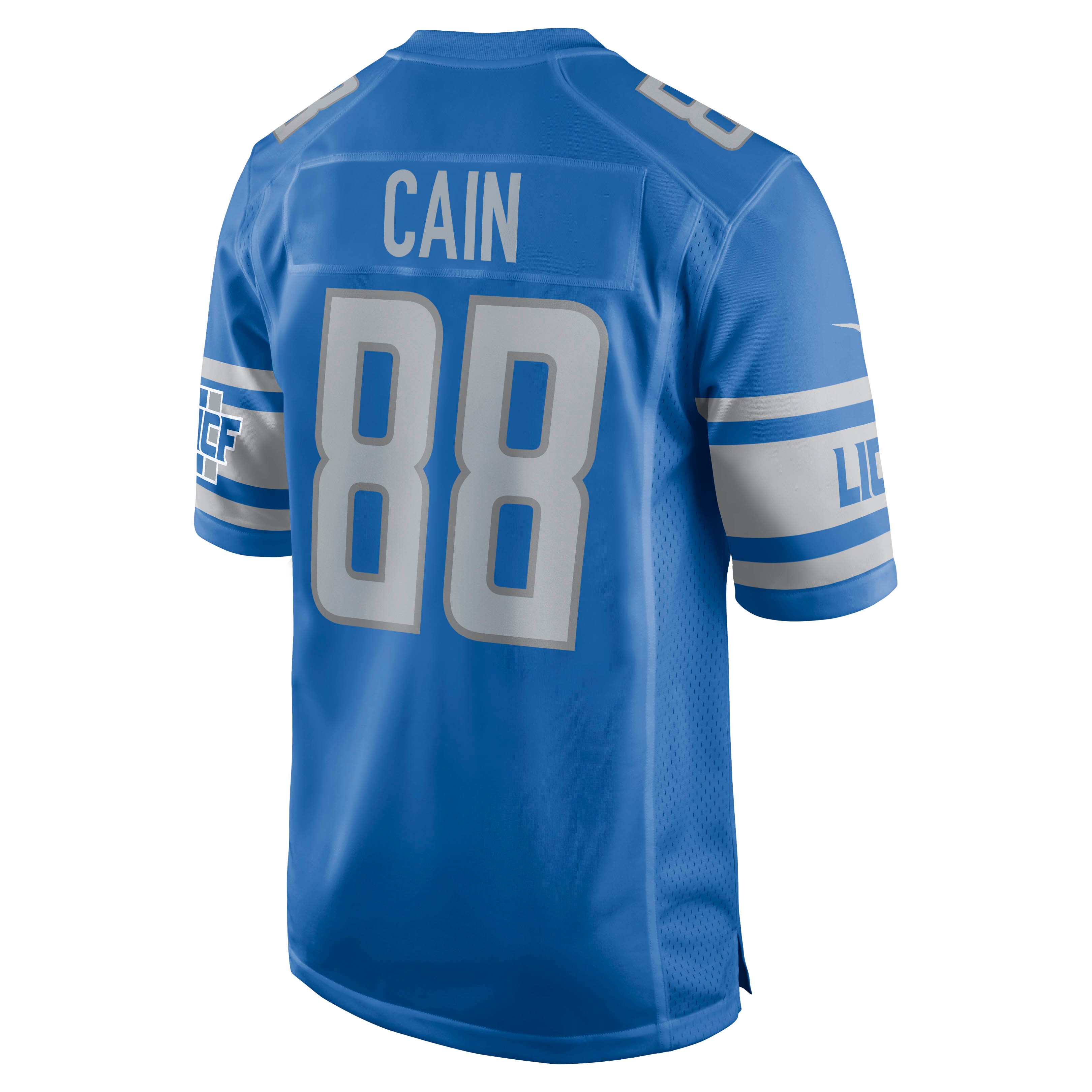 Jim Cain Detroit Lions Nike Retired Player Jersey - Blue - vstockx
