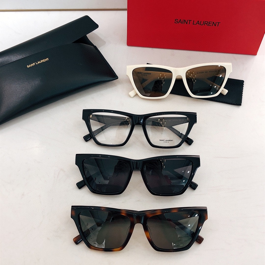 Sunglasses Saint Laurent SLM103F 57-16-145 - vstockx
