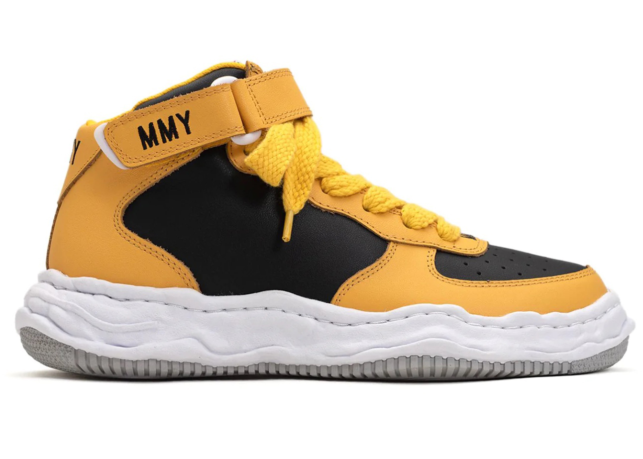Maison Mihara Yasuhiro Wayne OG Sole Leather High Yellow Black - vstockx