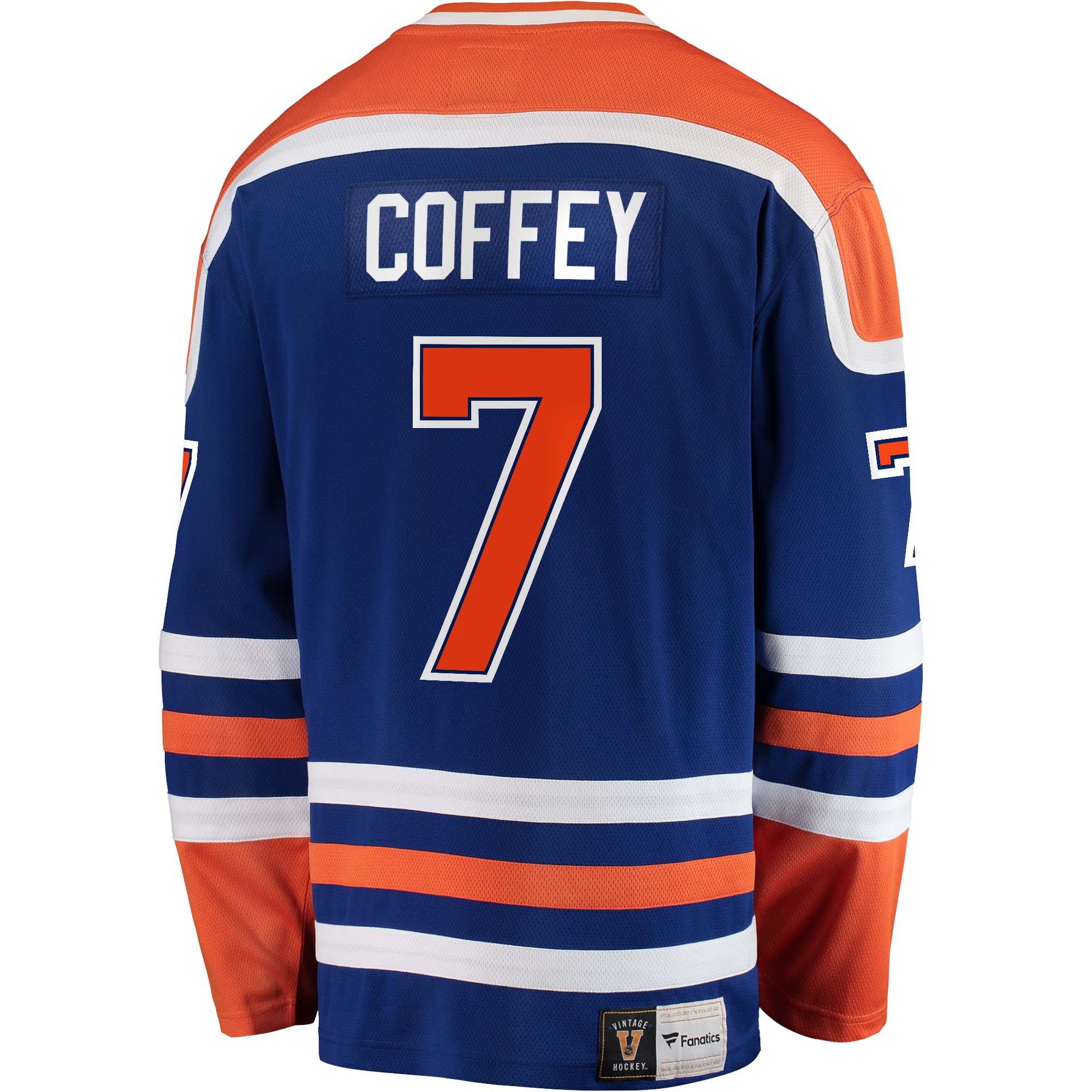 Paul Coffey Edmonton Oilers Fanatics Branded Premier Breakaway Retired Player Jersey - Blue - vstockx