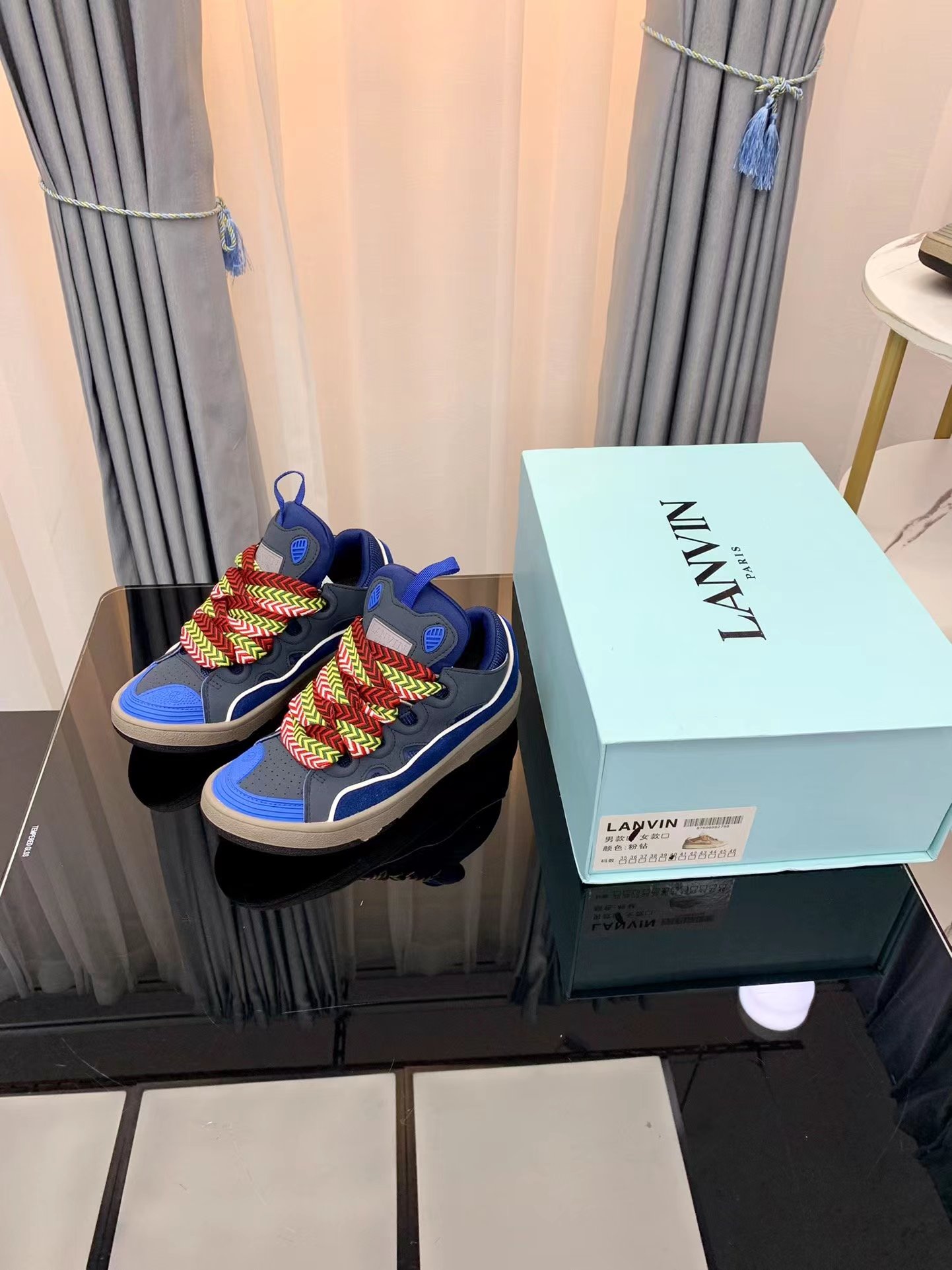 Lanvin Leather Curb black - vstockx